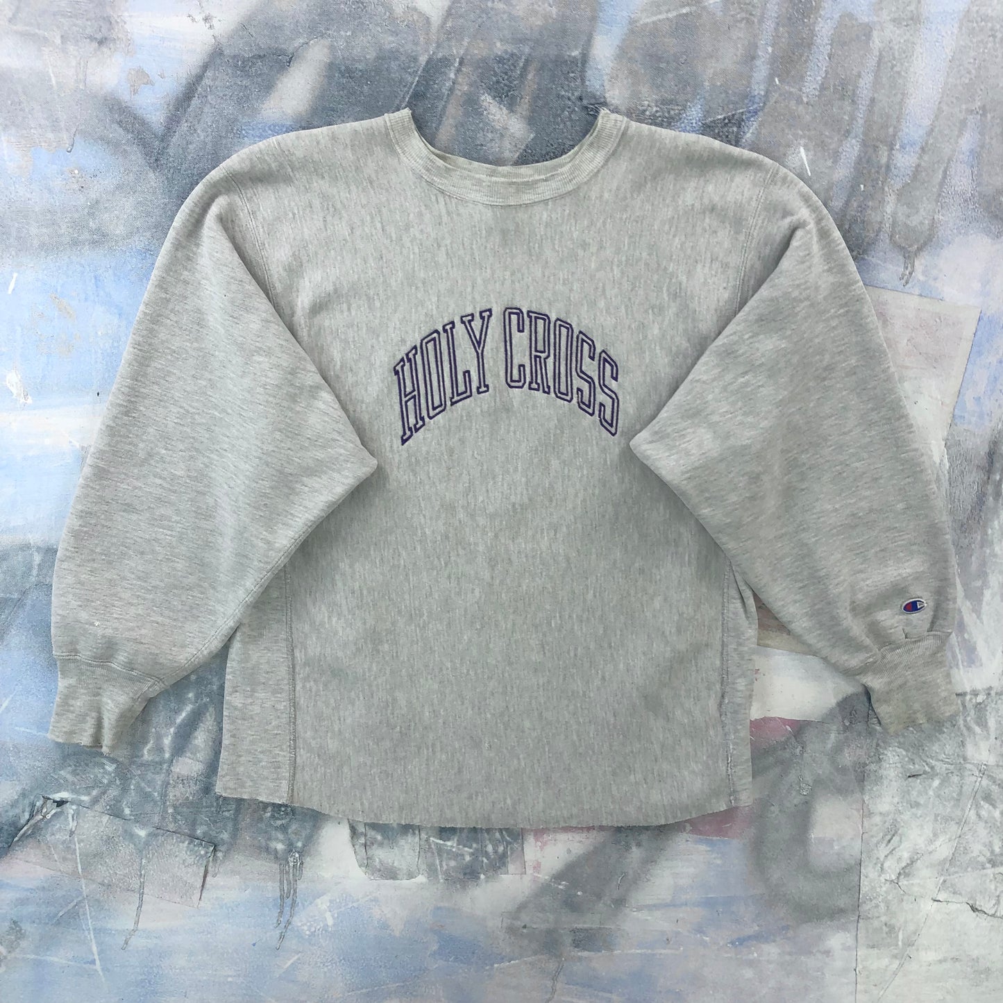 Vintage 90s USA Champion Holy Cross Crewneck Sweatshirt XXL