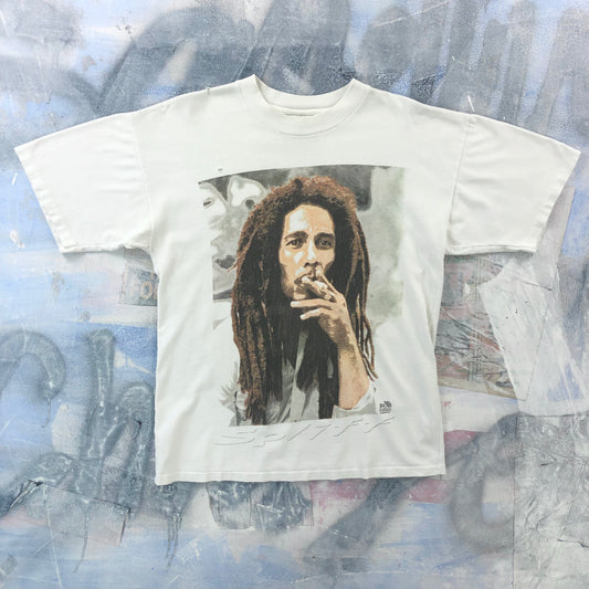 Vintage 90s Bob Marley Easy Skanking Single Stitch T Shirt XL
