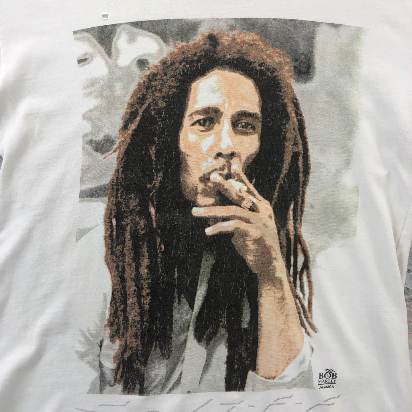 Vintage 90s Bob Marley Easy Skanking Single Stitch T Shirt XL