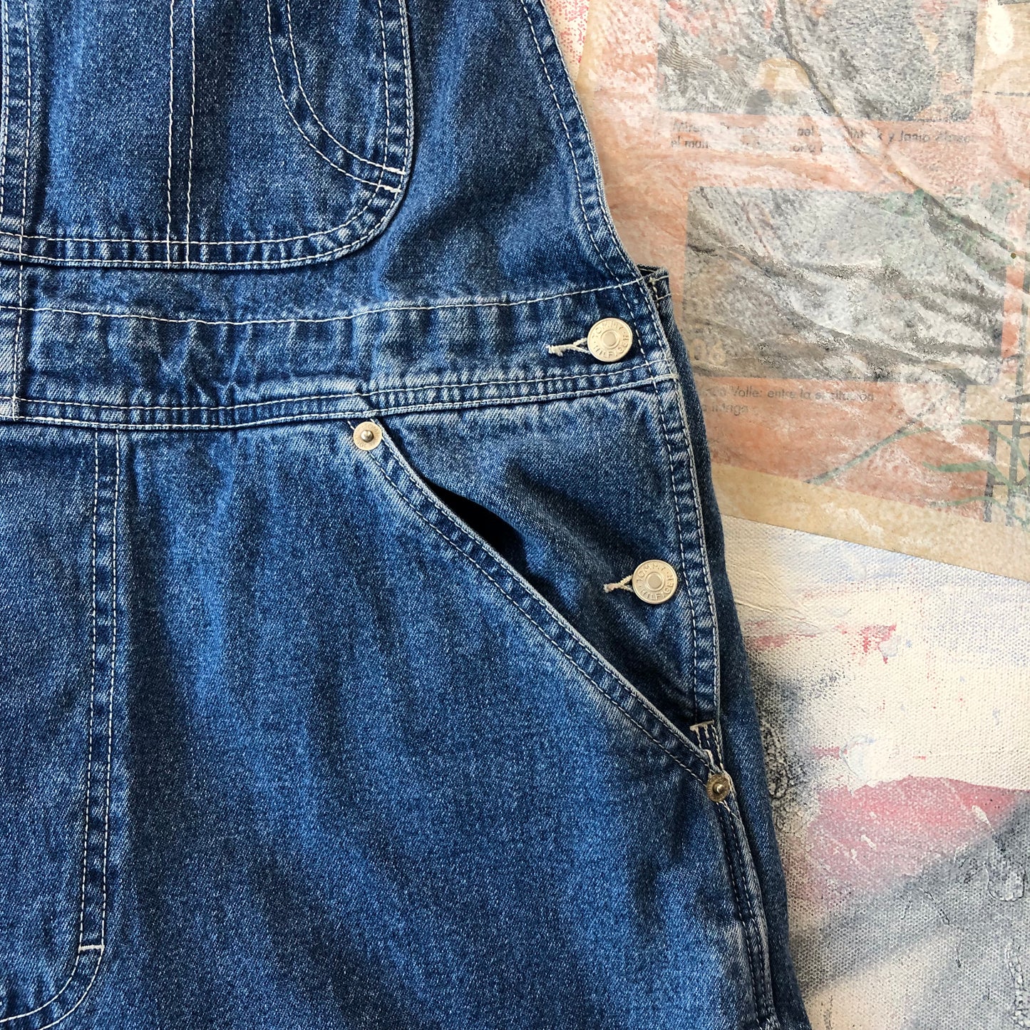 Vintage Tommy Hilfiger Denim Overalls L