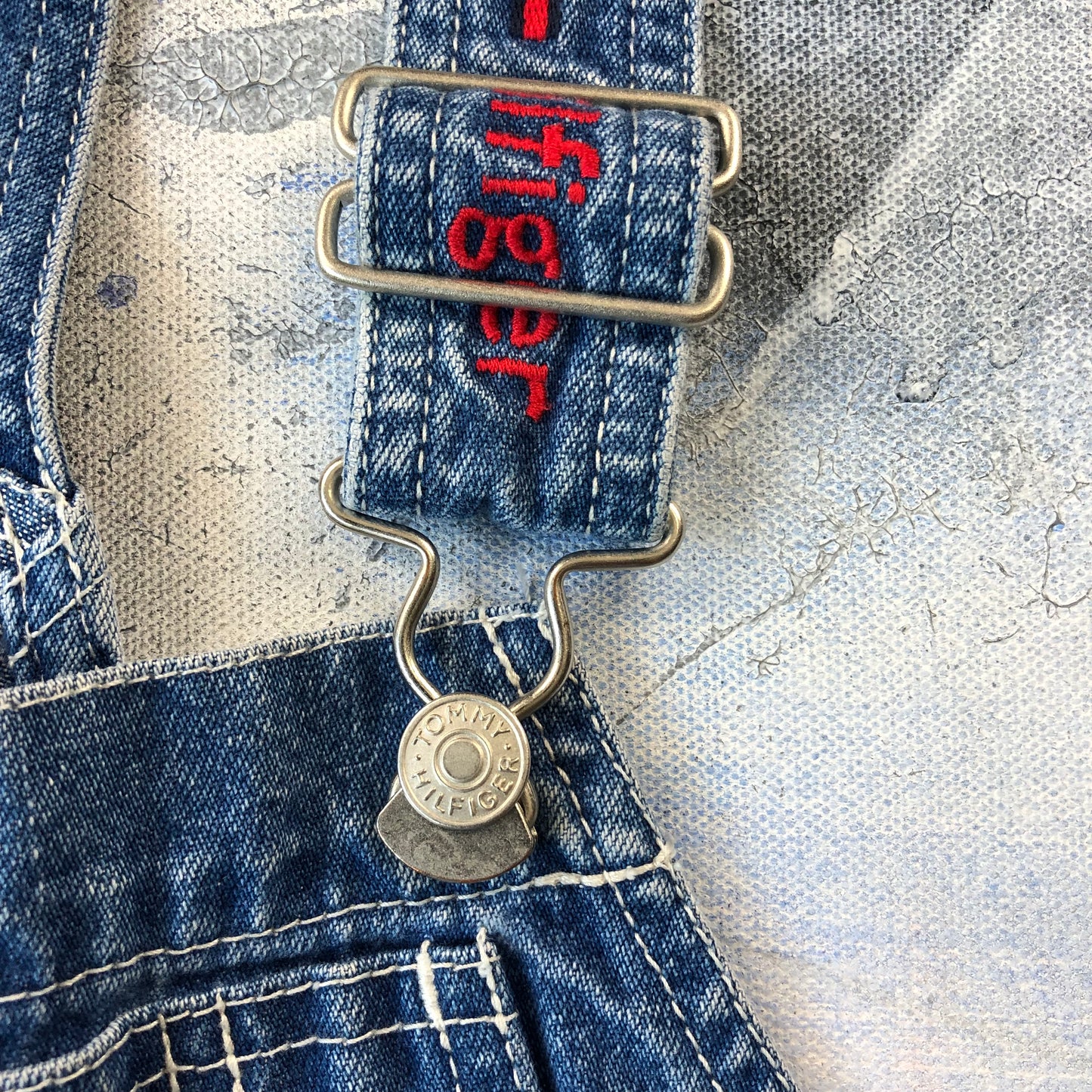 Vintage Tommy Hilfiger Denim Overalls L