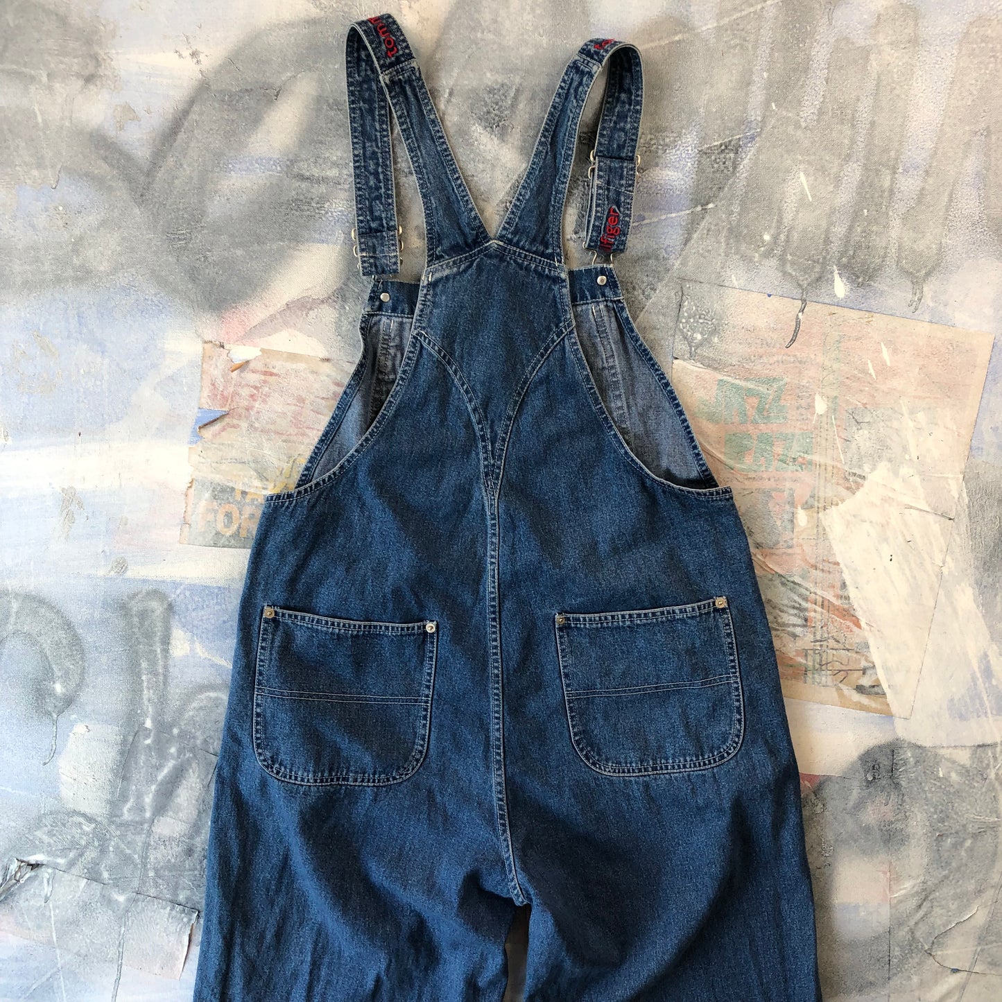 Vintage Tommy Hilfiger Denim Overalls L