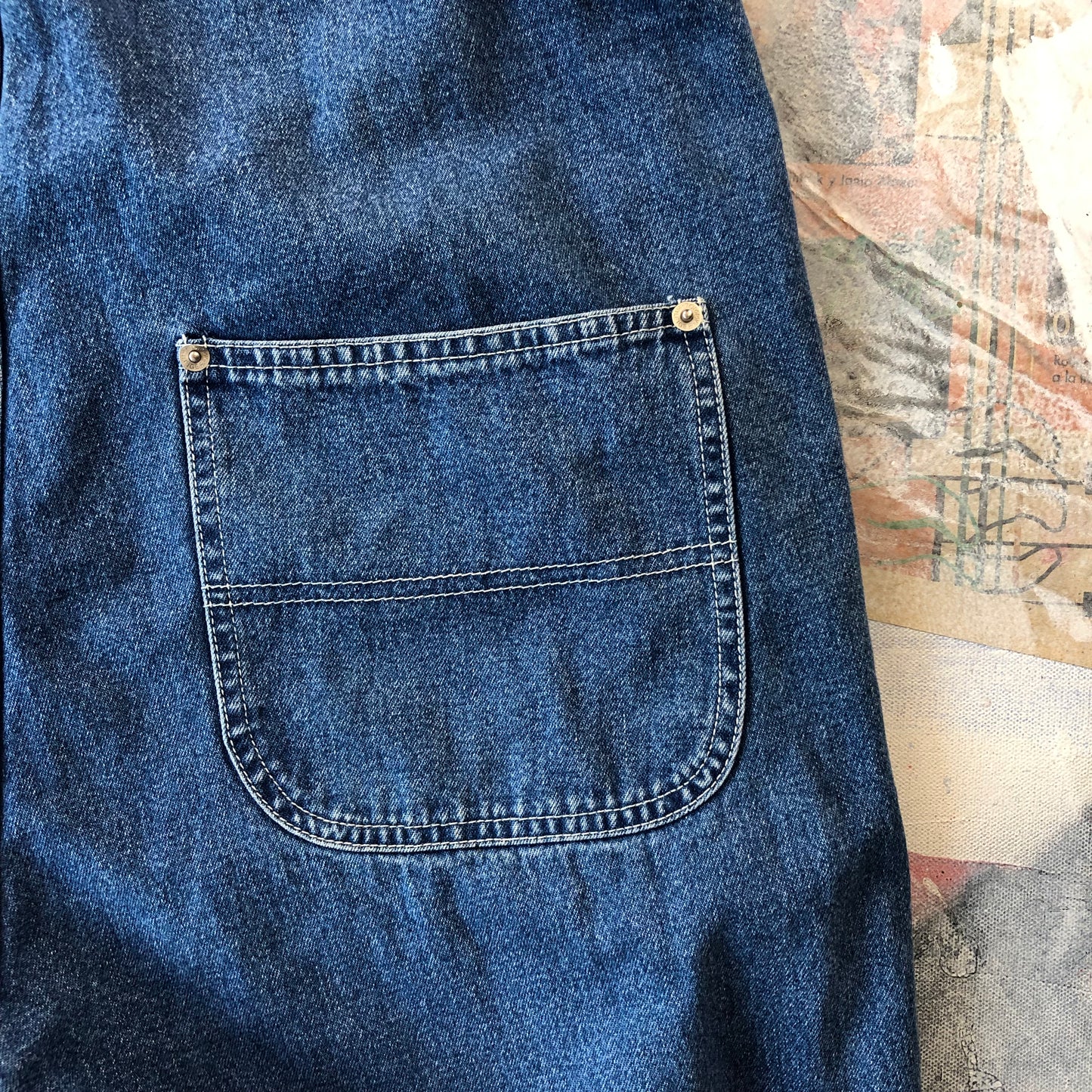 Vintage Tommy Hilfiger Denim Overalls L