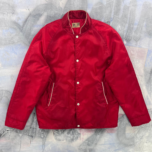 Vintage Quilted Lined Sport Button Jacket L