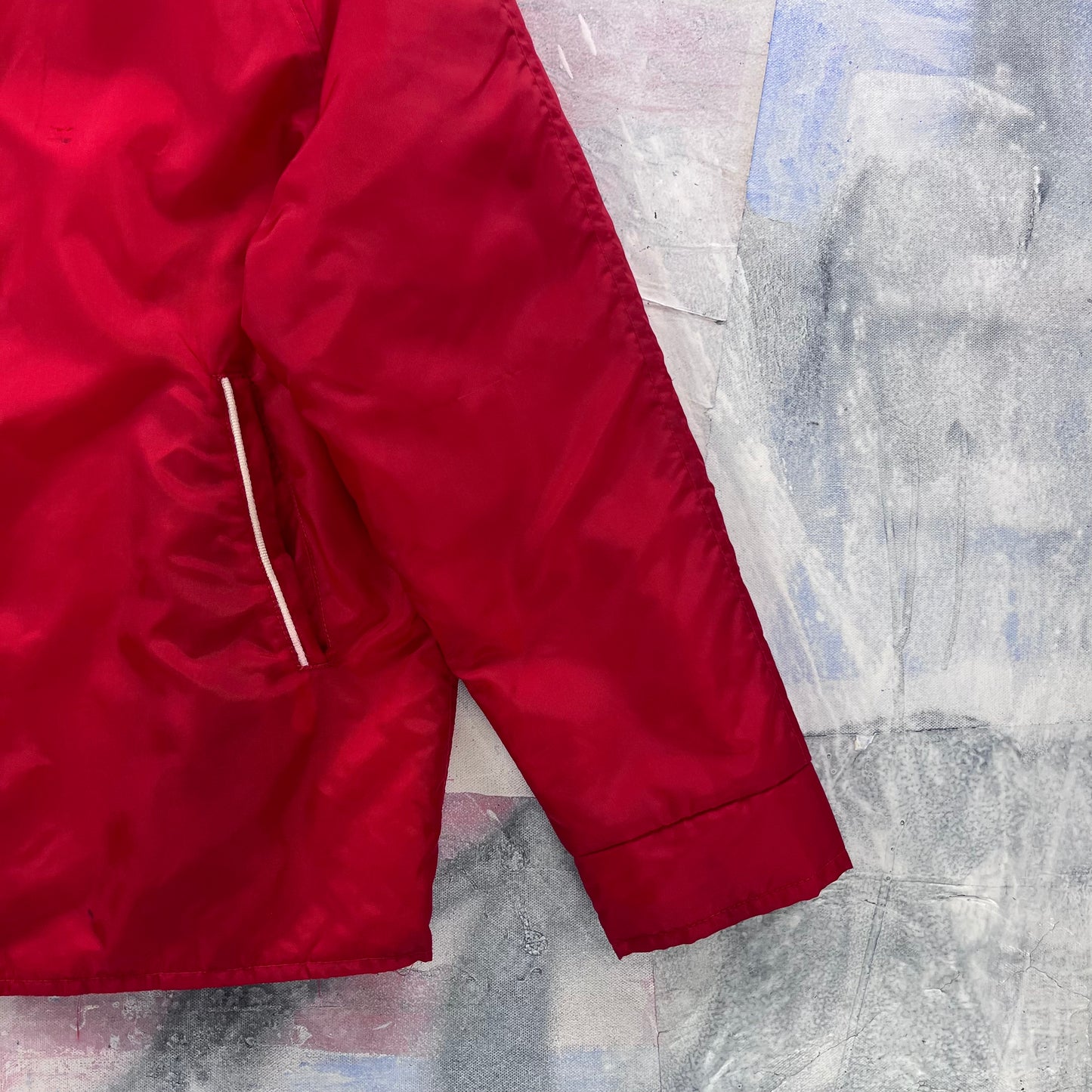 Vintage Quilted Lined Sport Button Jacket L
