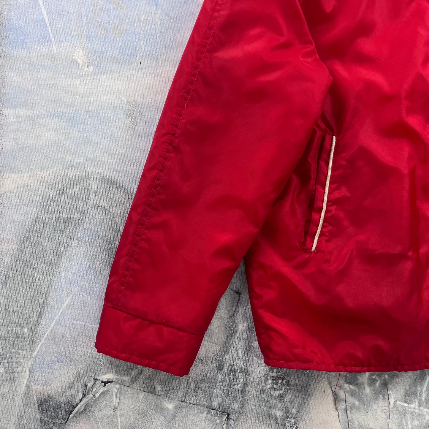 Vintage Quilted Lined Sport Button Jacket L