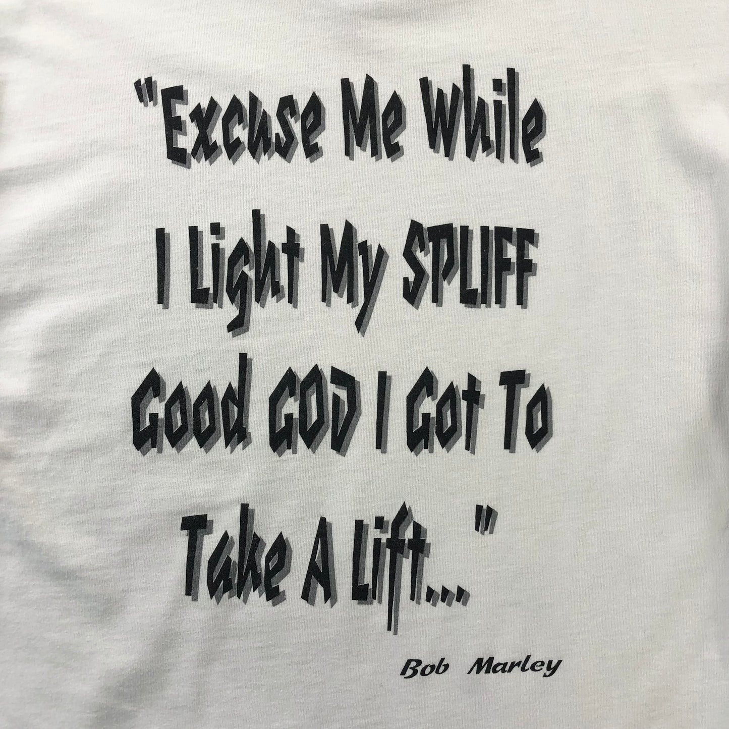 Vintage 90s Bob Marley Easy Skanking Single Stitch T Shirt XL