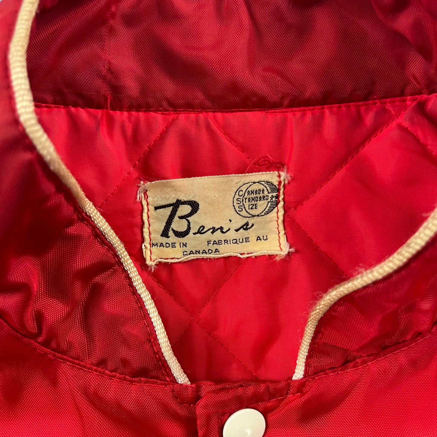 Vintage Quilted Lined Sport Button Jacket L