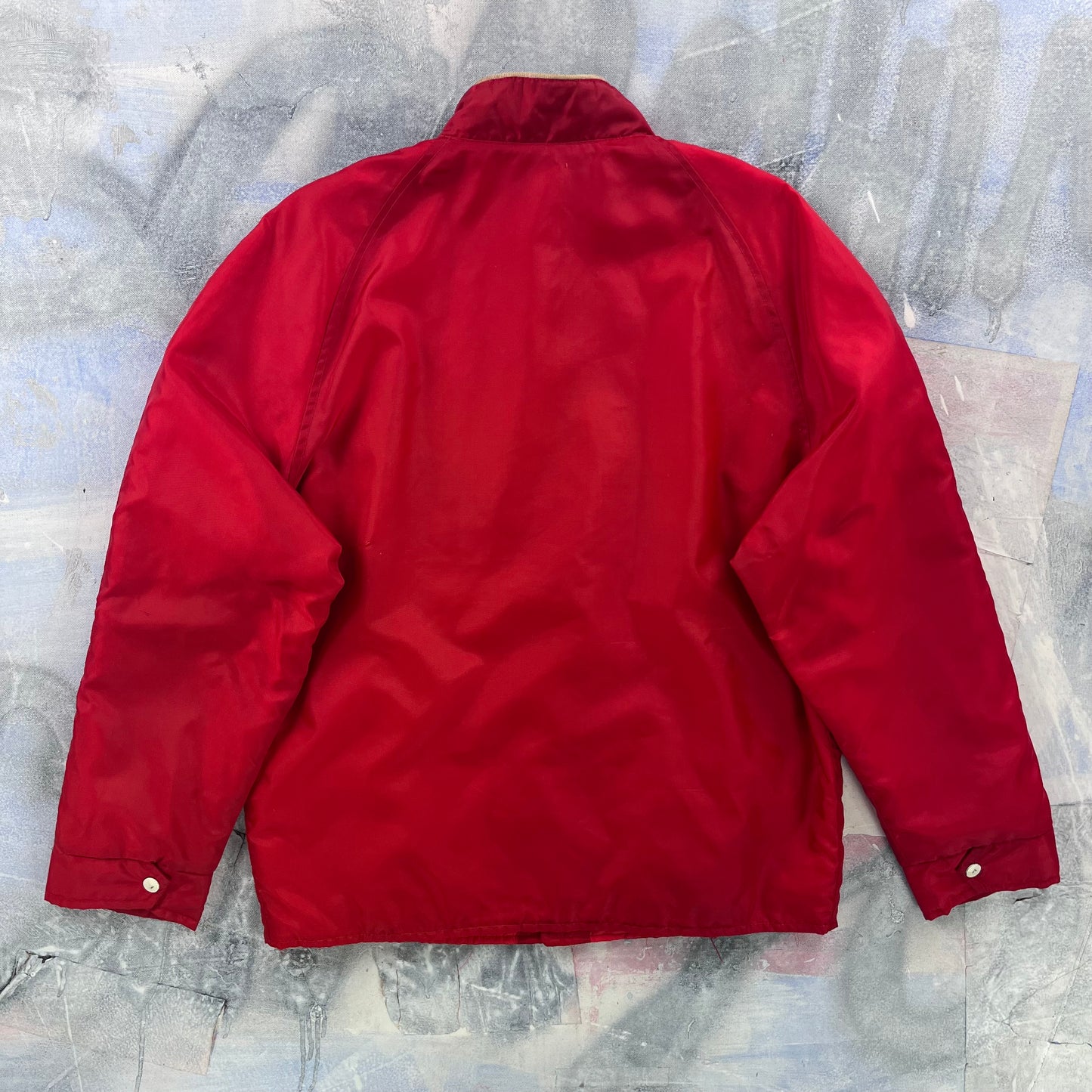 Vintage Quilted Lined Sport Button Jacket L