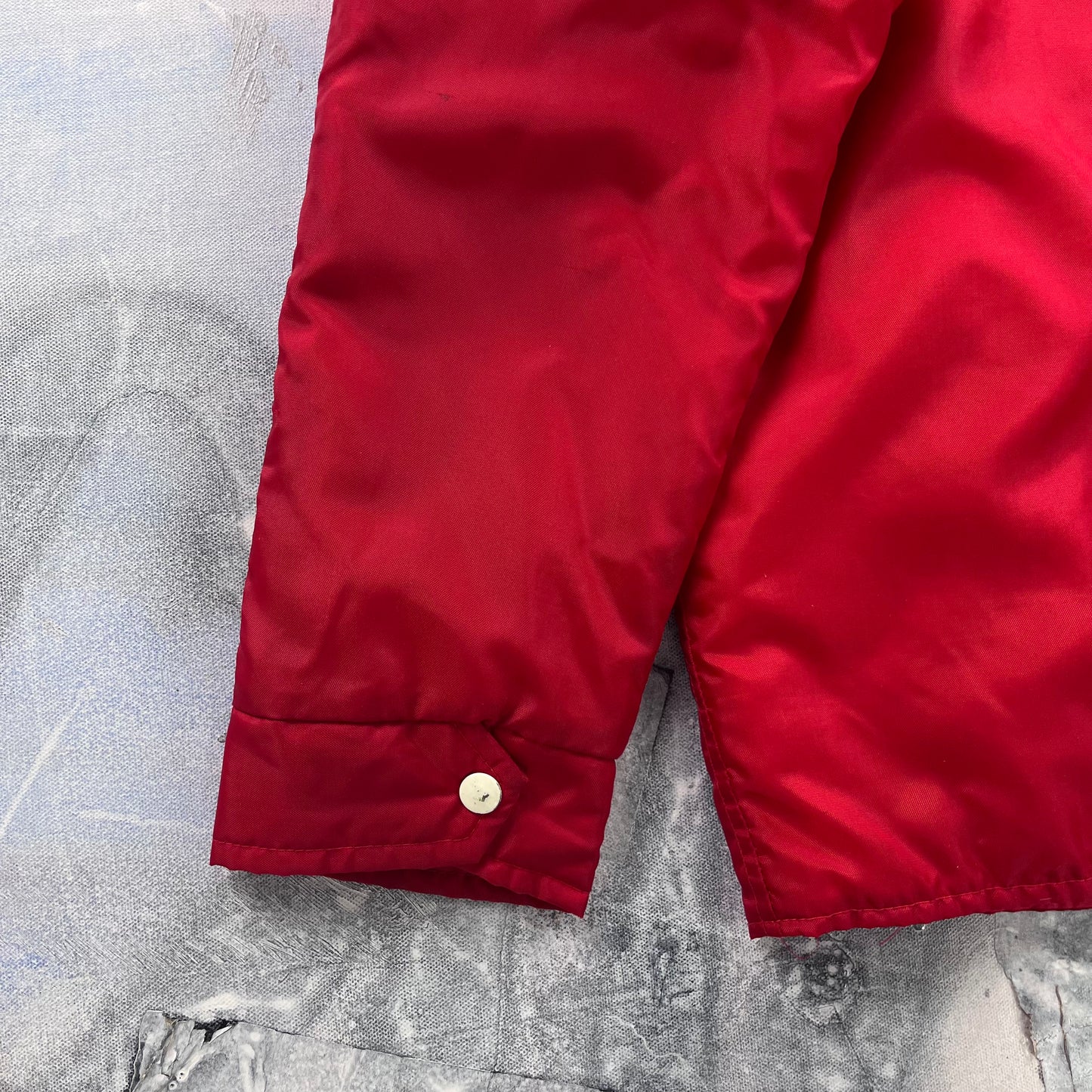 Vintage Quilted Lined Sport Button Jacket L