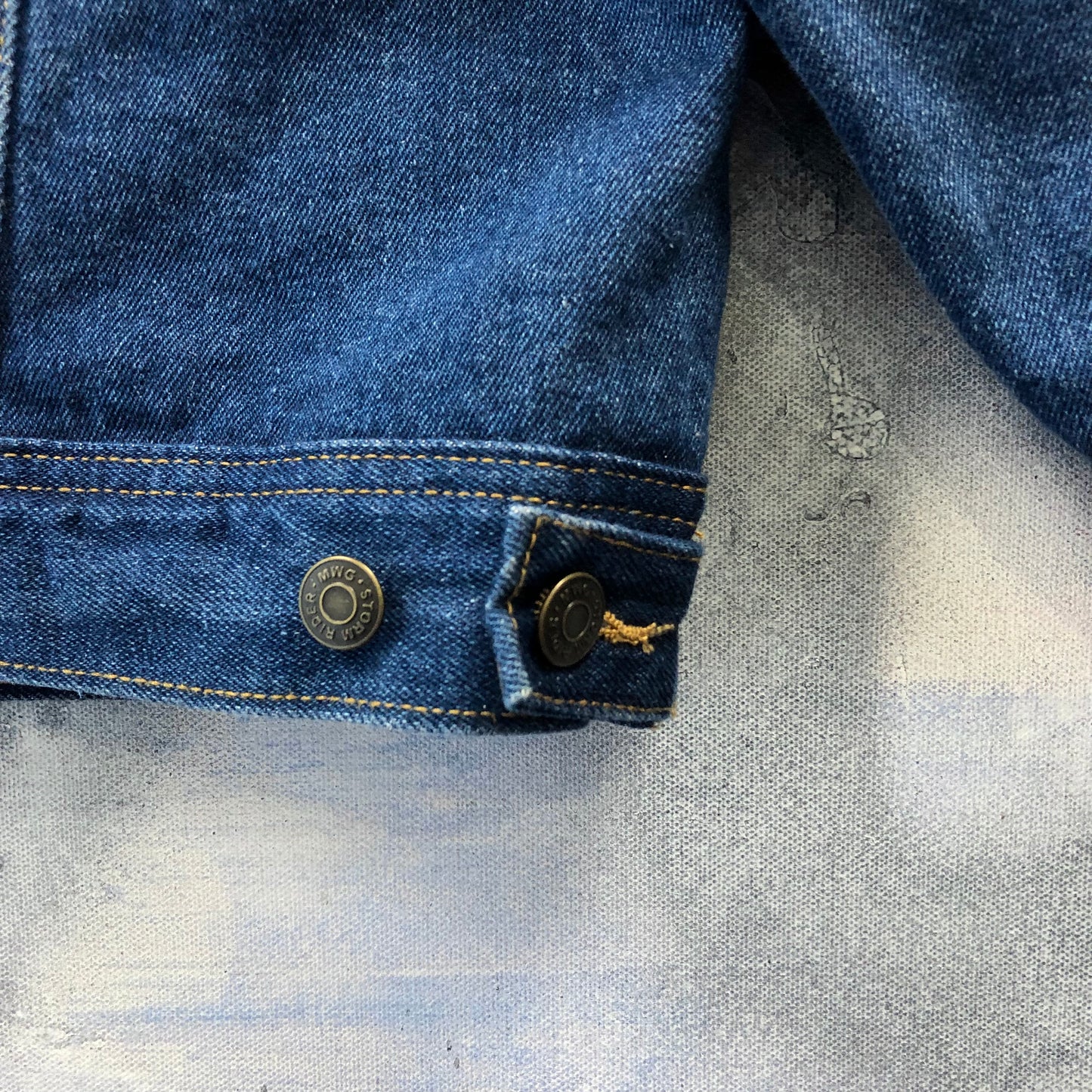 MWG Storm Rider Blanket Lined Corduroy Collar Denim Button Jacket XL