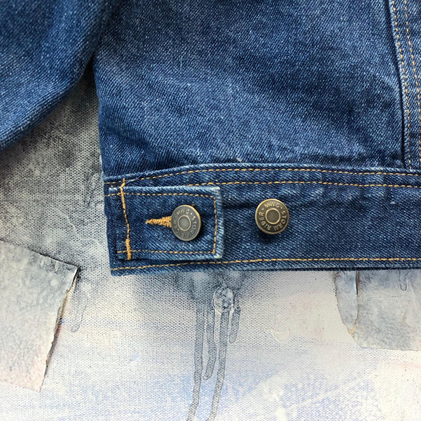 MWG Storm Rider Blanket Lined Corduroy Collar Denim Button Jacket XL