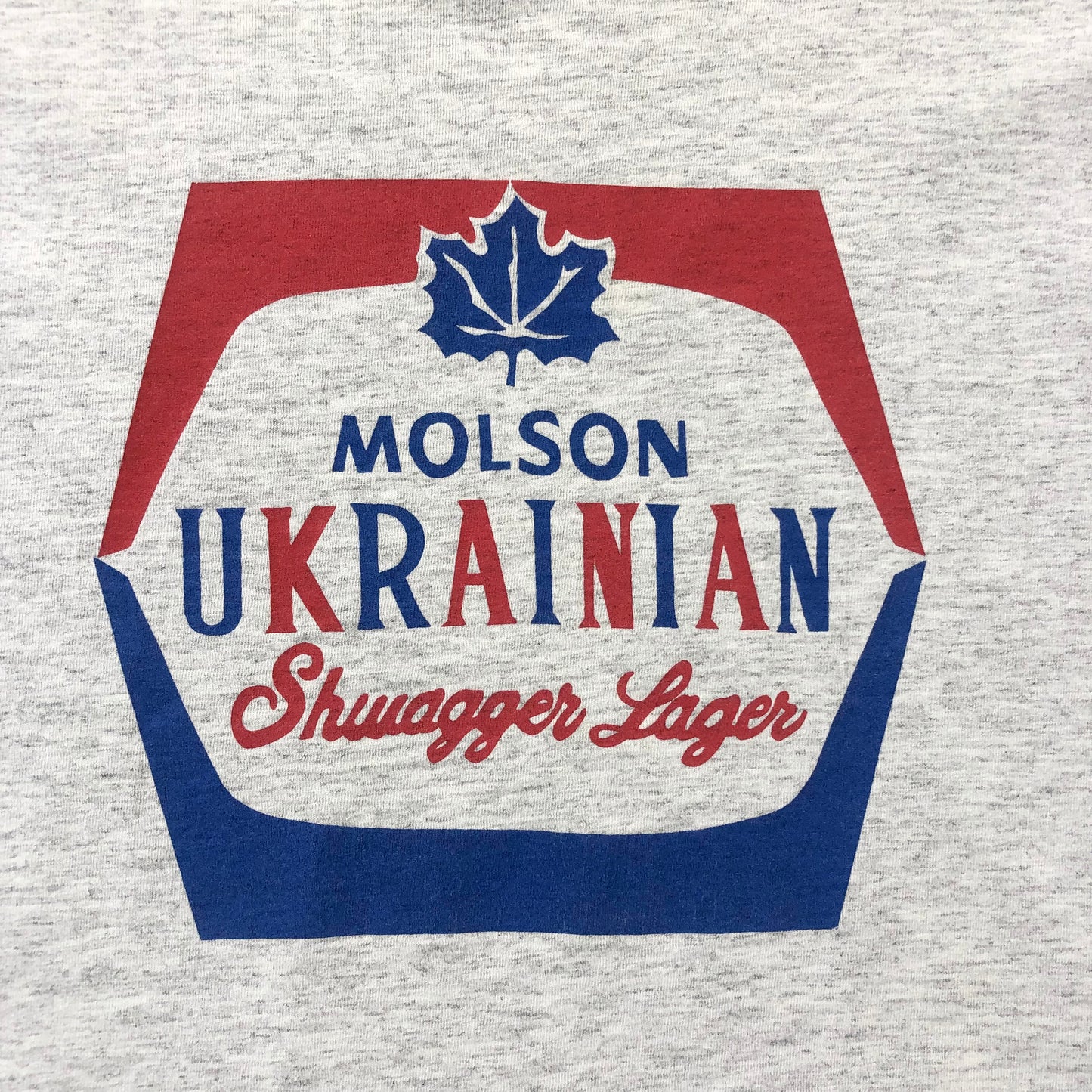 Vintage 90s USA Molson Ukrainian Shuagger Lager T Shirt XL