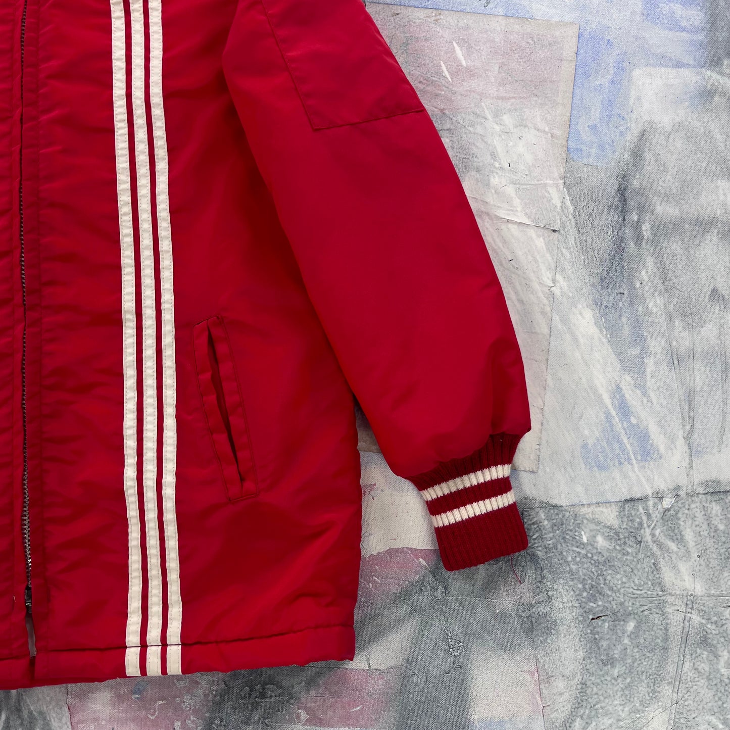 Vintage 80s Quilted Lined Sport Zip Jacket S
