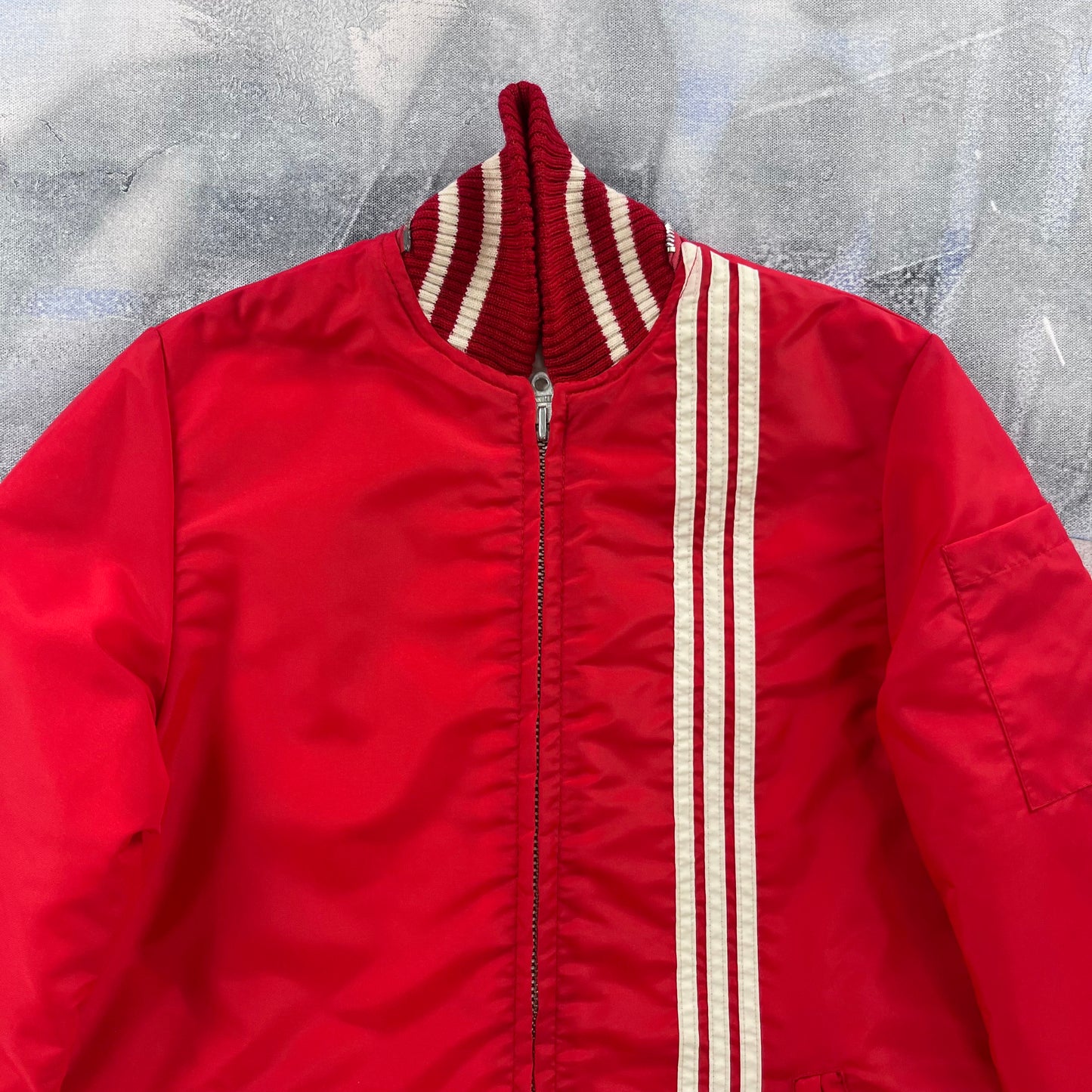 Vintage 80s Quilted Lined Sport Zip Jacket S