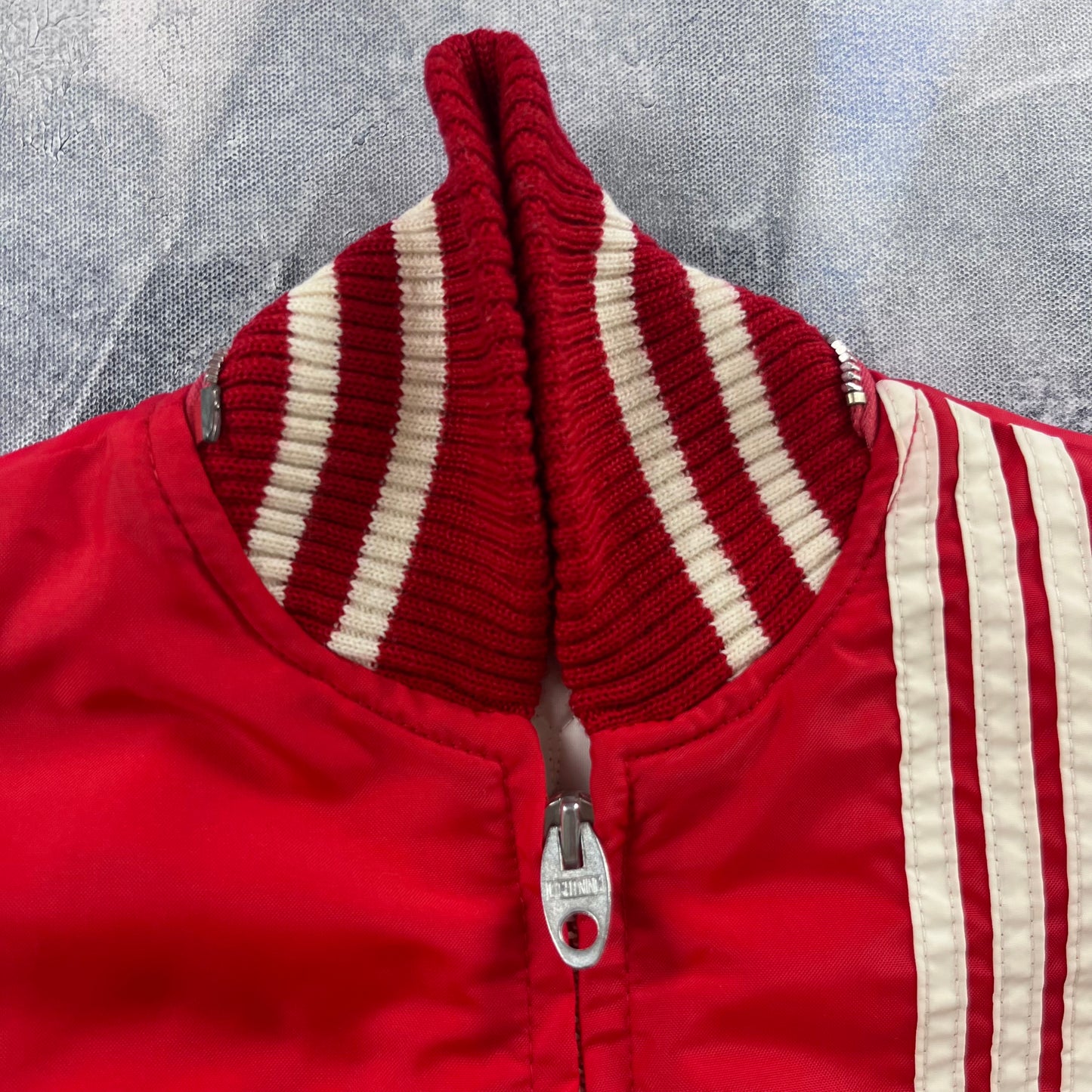 Vintage 80s Quilted Lined Sport Zip Jacket S