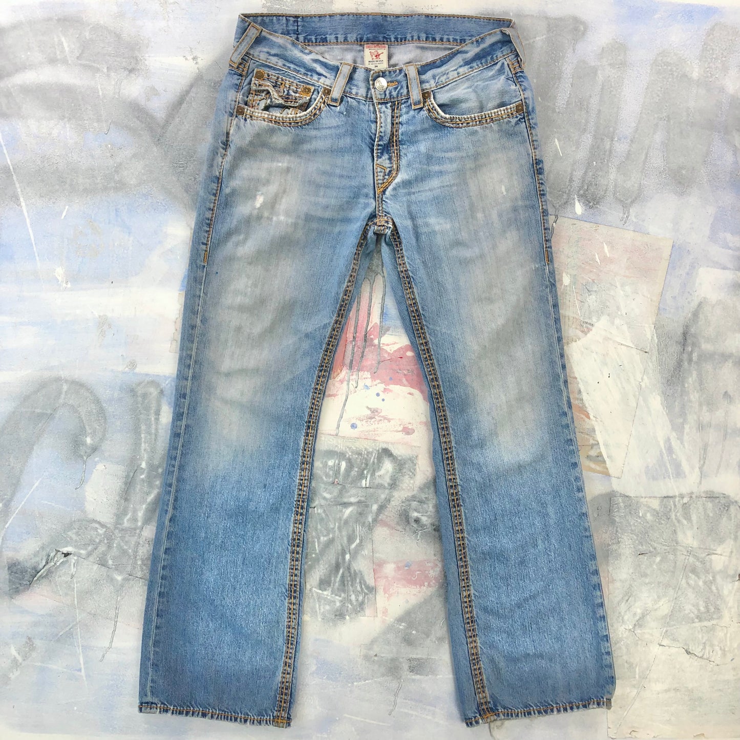 Vintage Y2K USA True Religion Boot Cut Jean W34