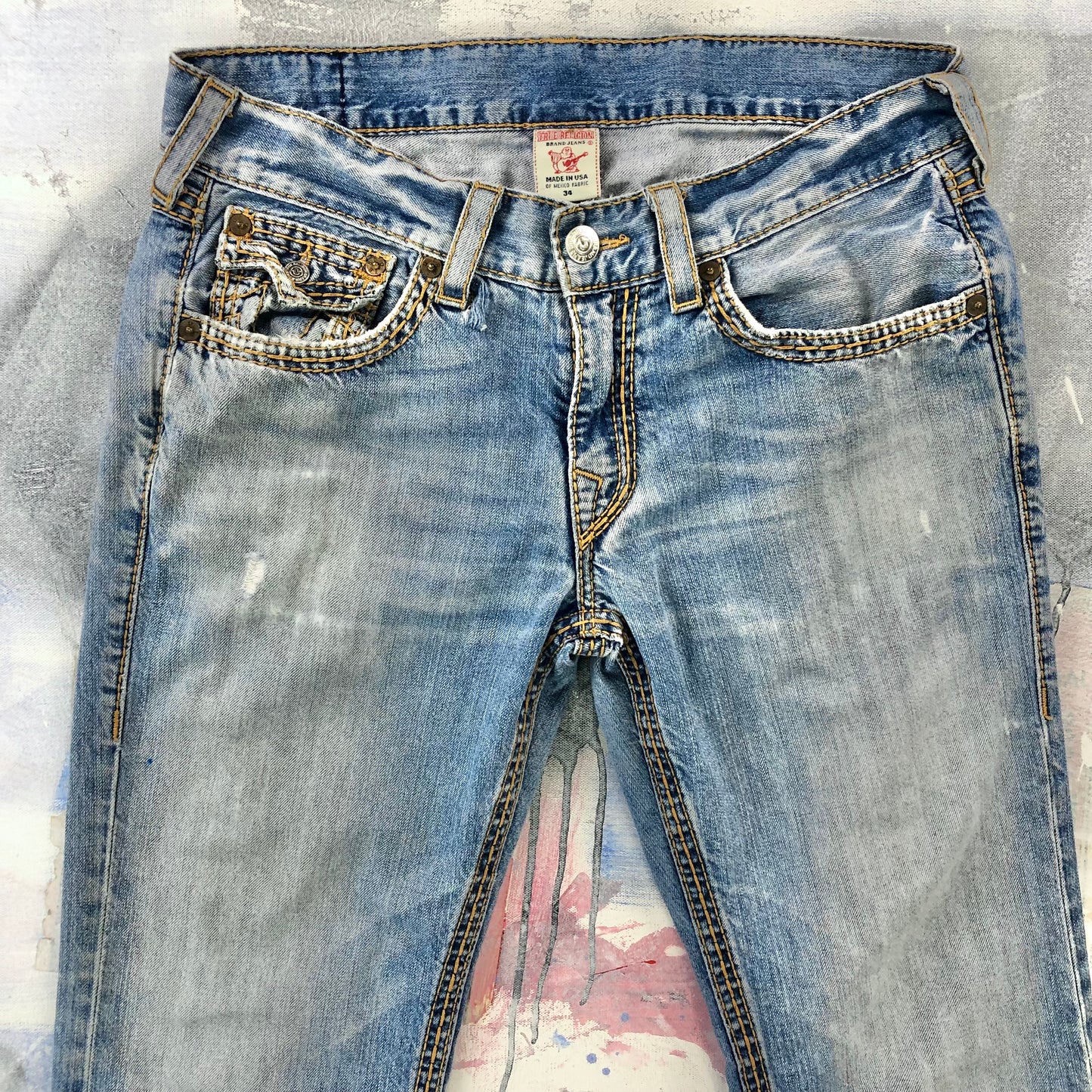 Vintage Y2K USA True Religion Boot Cut Jean W34
