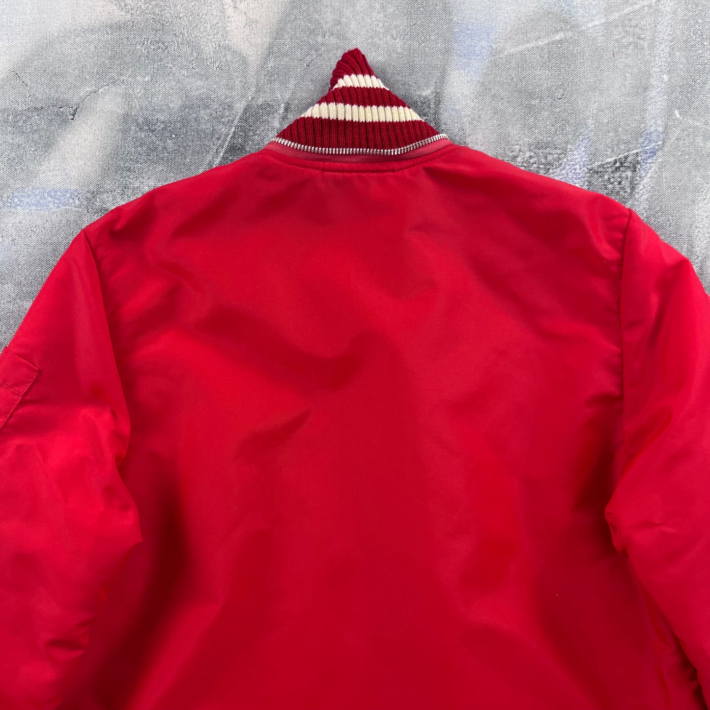 Vintage 80s Quilted Lined Sport Zip Jacket S