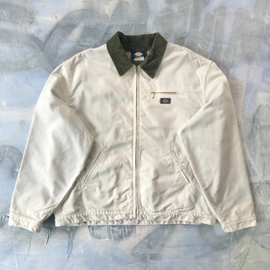 Vintage Dickies Detroit Blanket Lined Corduroy Collar Workwear Zip Jacket XXL