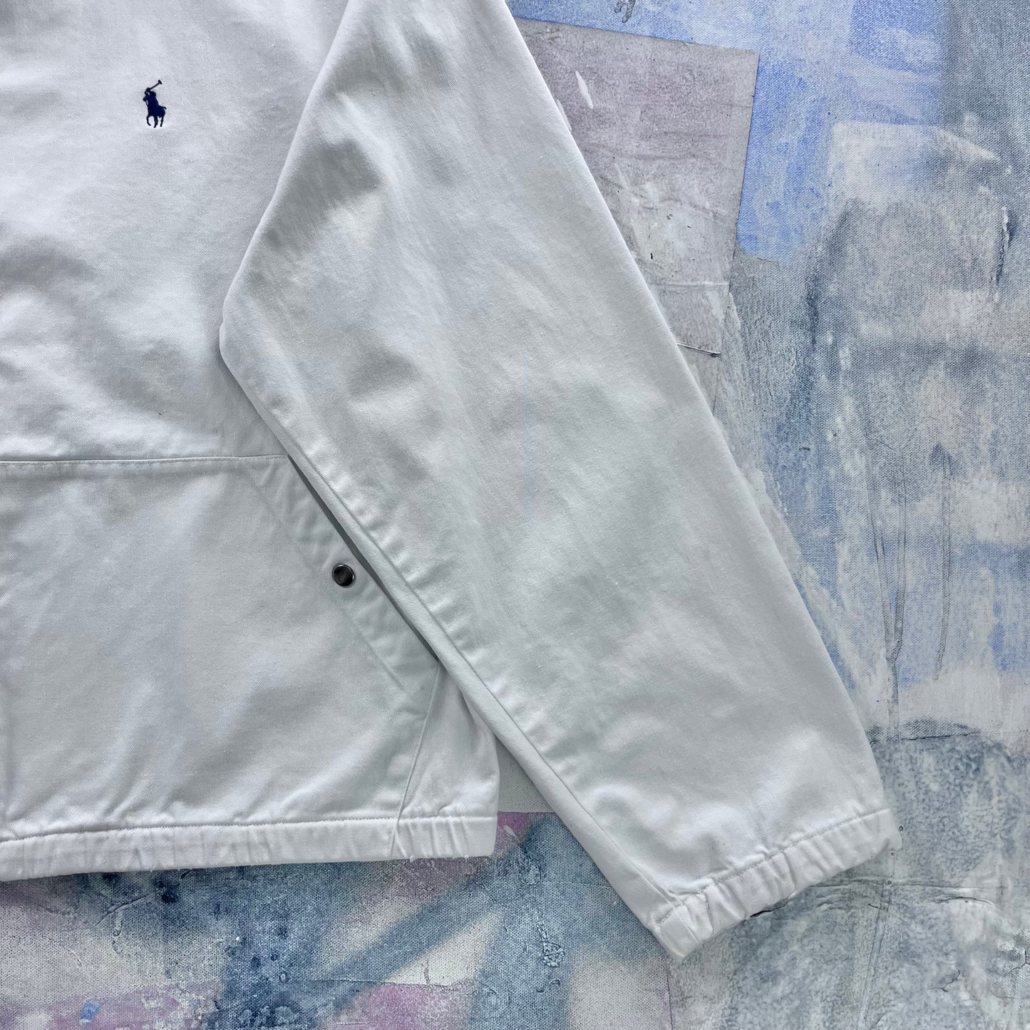 Vintage 80s Polo Ralph Lauren Harrington Canvas Zip Jacket L