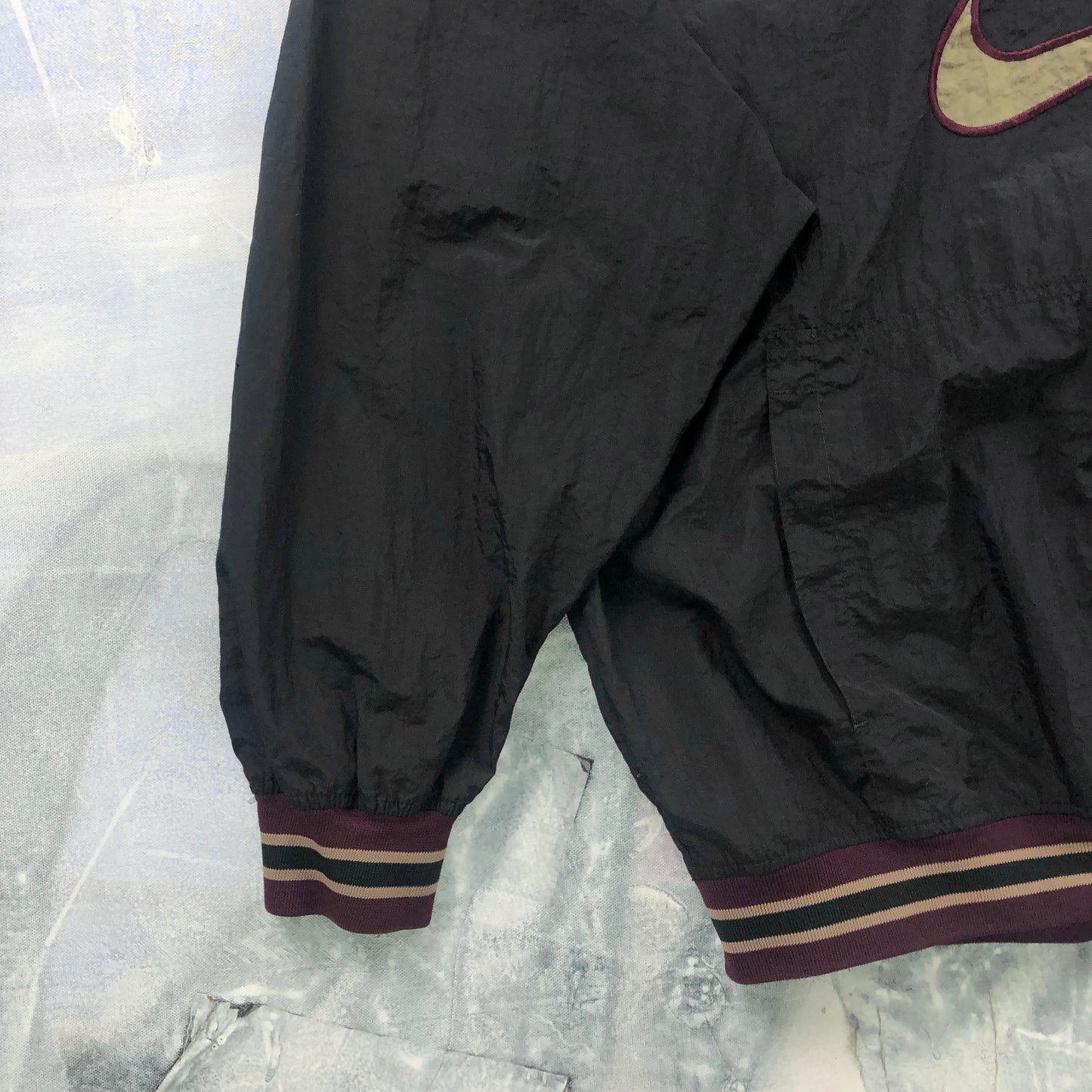 Vintage 90s Nike Embroided Pullover Windbreaker Jacket L