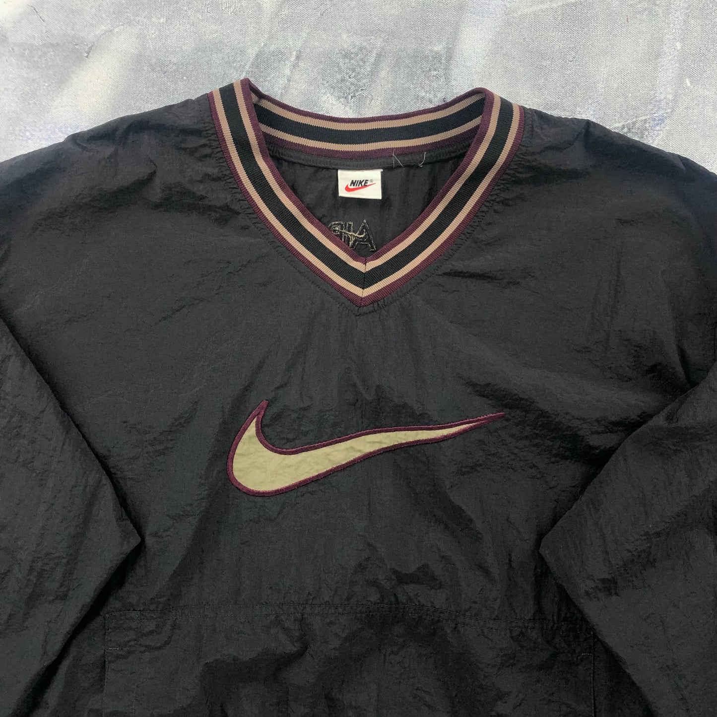 Vintage 90s Nike Embroided Pullover Windbreaker Jacket L
