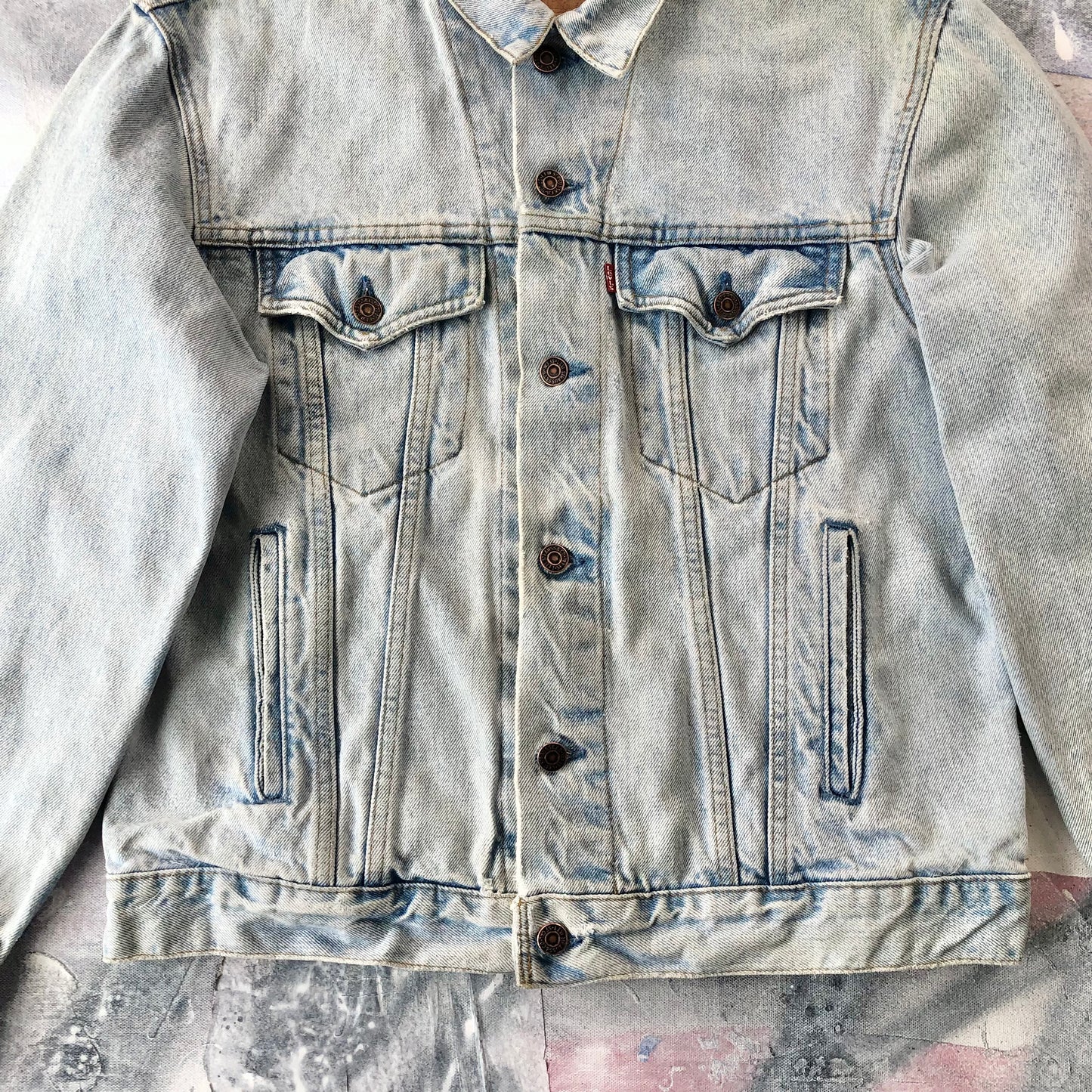 Vintage Levis Denim Button Jacket L