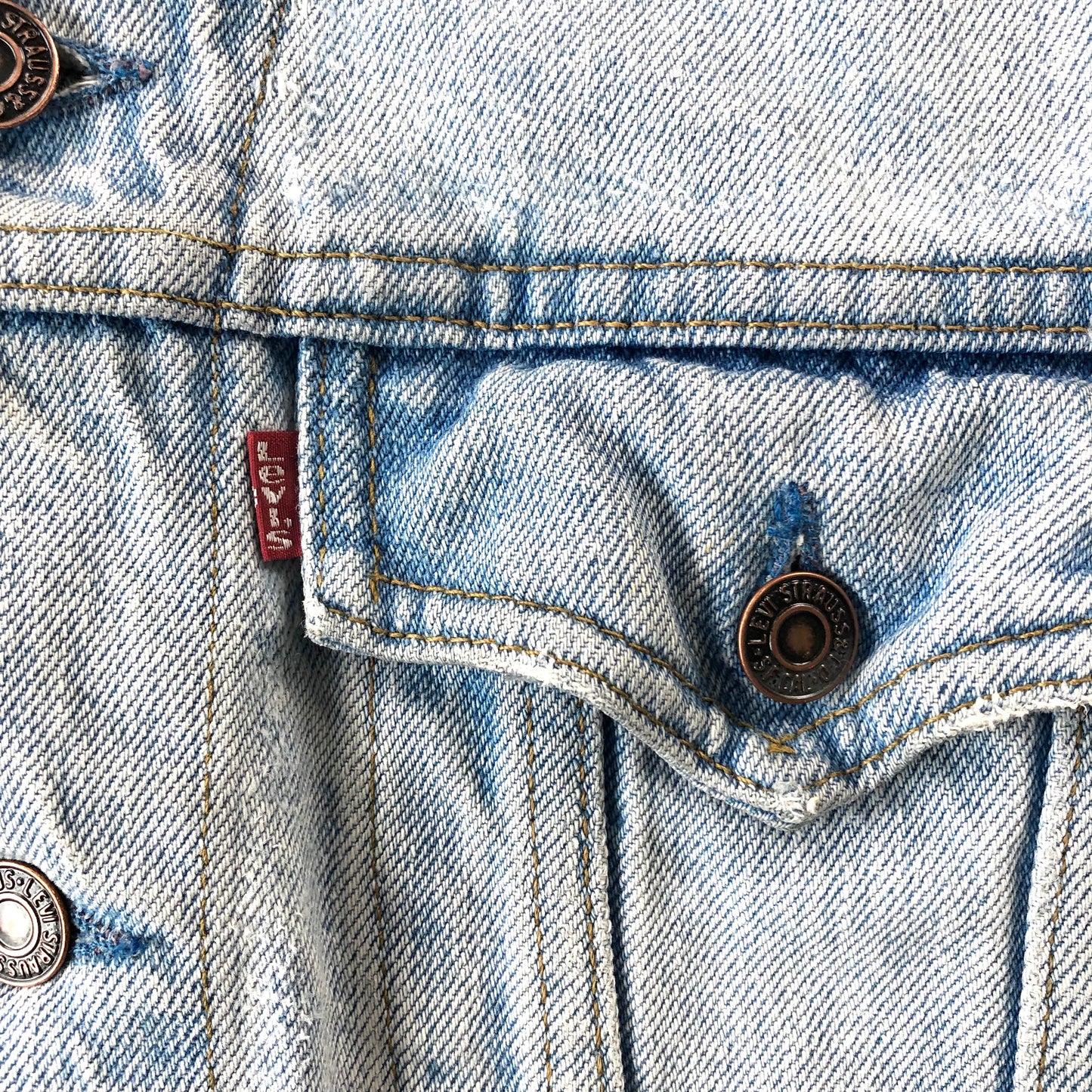 Vintage Levis Denim Button Jacket L