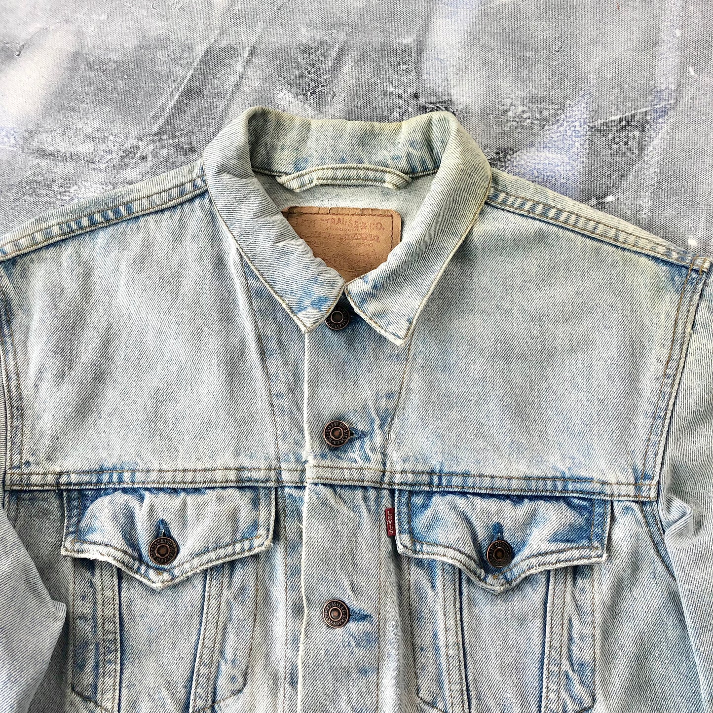 Vintage Levis Denim Button Jacket L