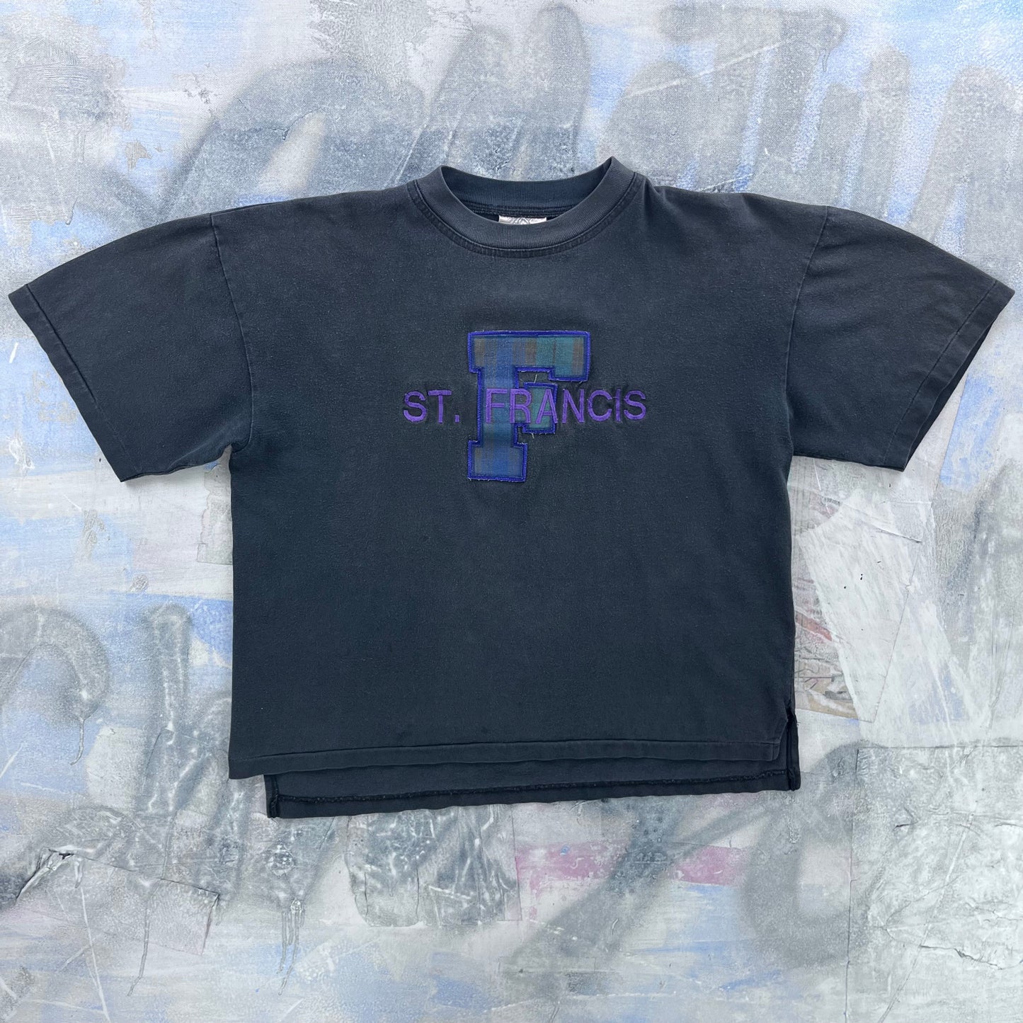 Vintage Saint Francis Embroided Single Stitch T Shirt L