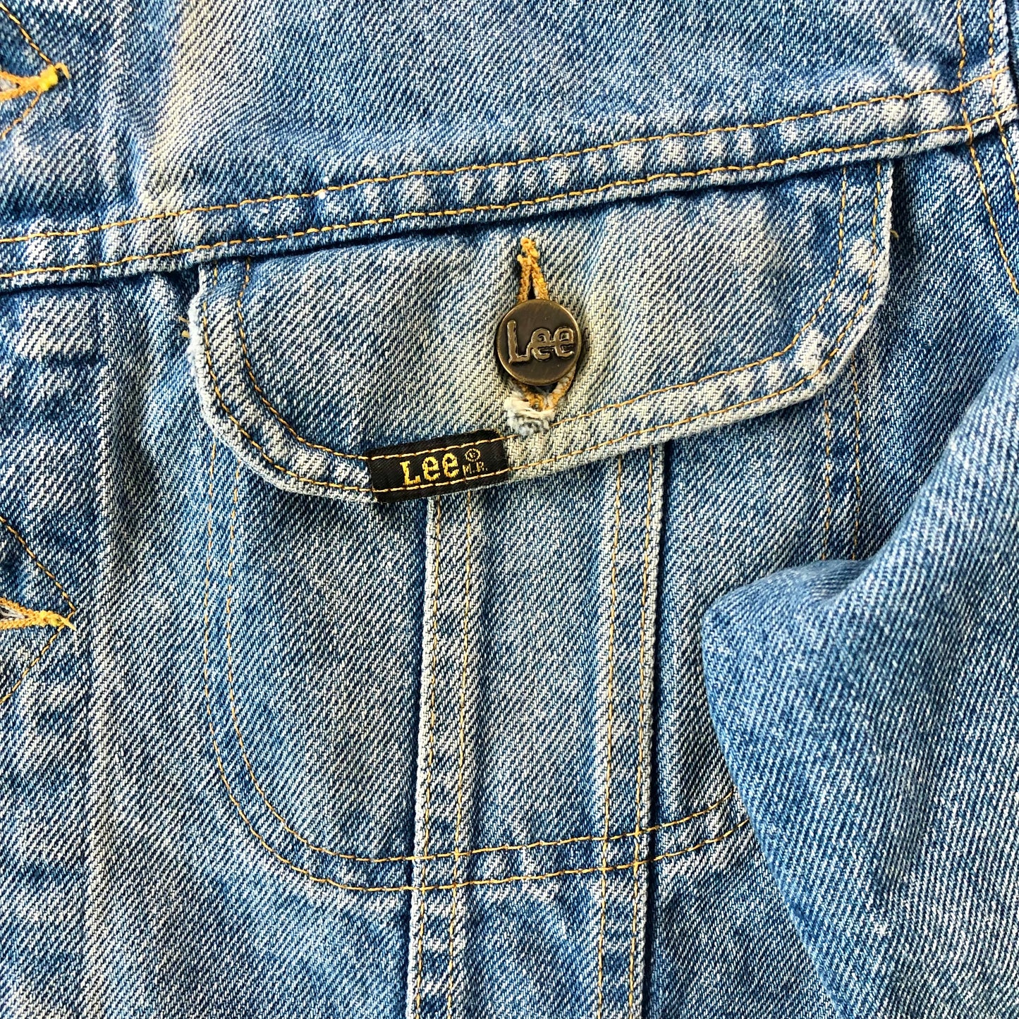 Vintage 80s Lee Denim Button Jacket L
