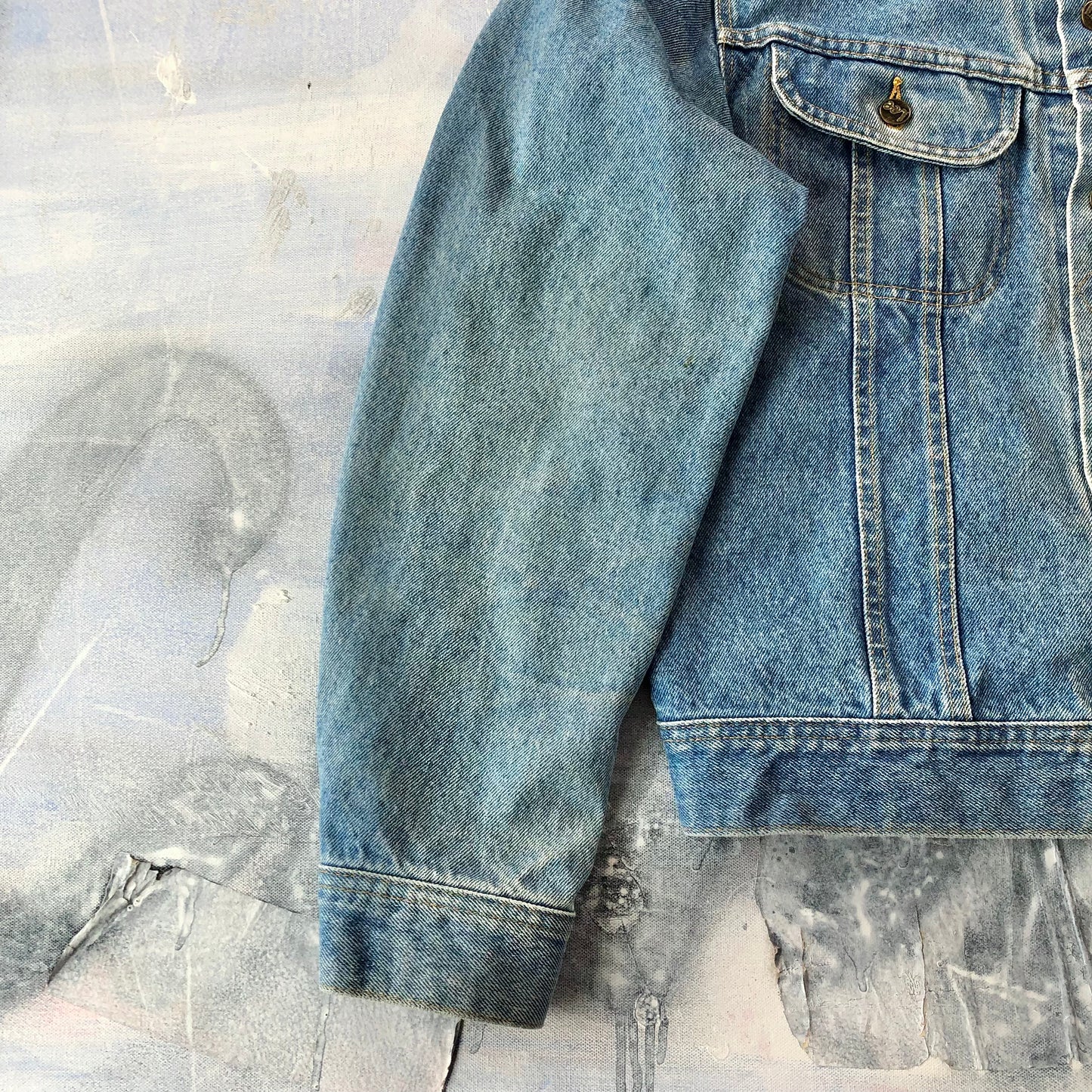 Vintage 80s Lee Denim Button Jacket L