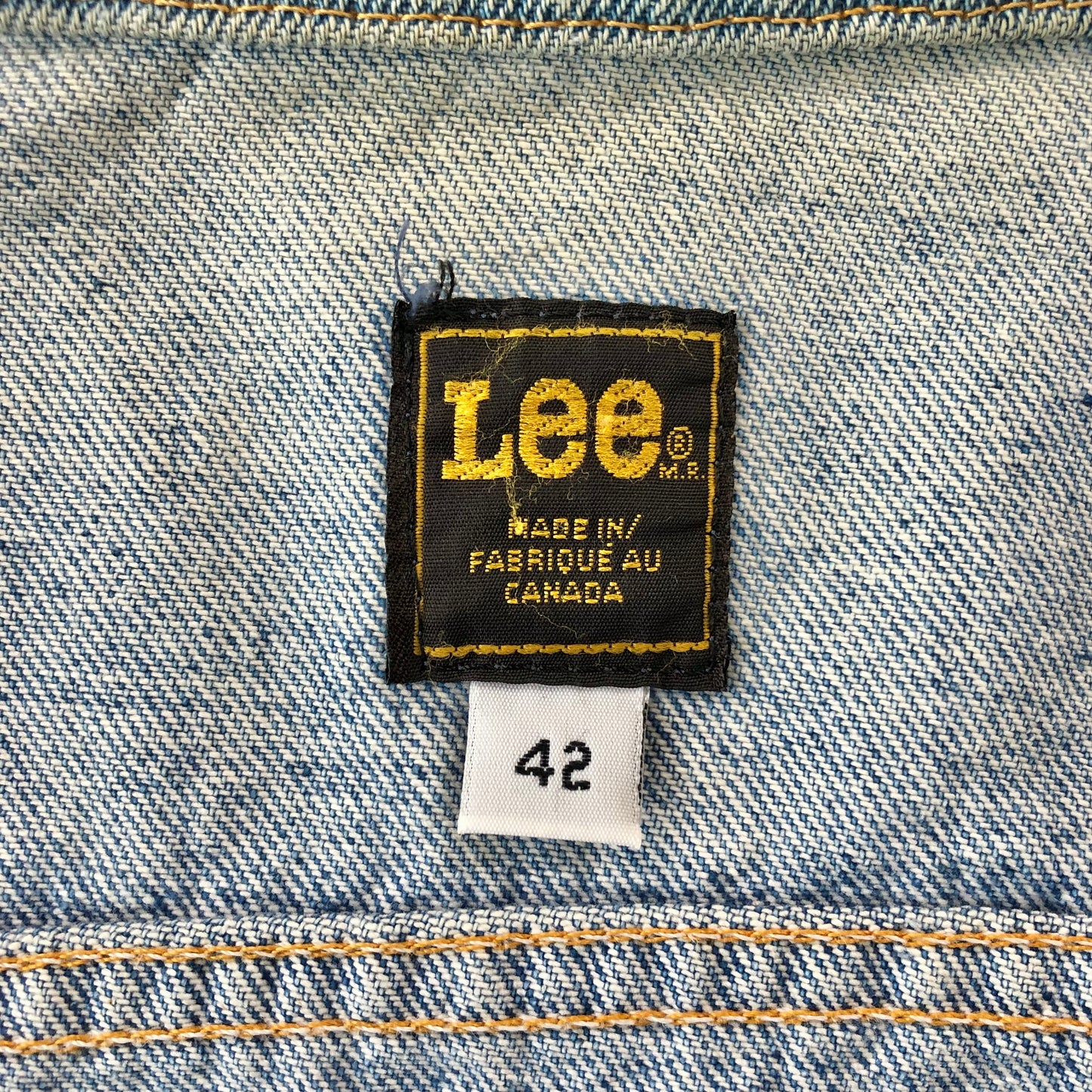Vintage 80s Lee Denim Button Jacket L