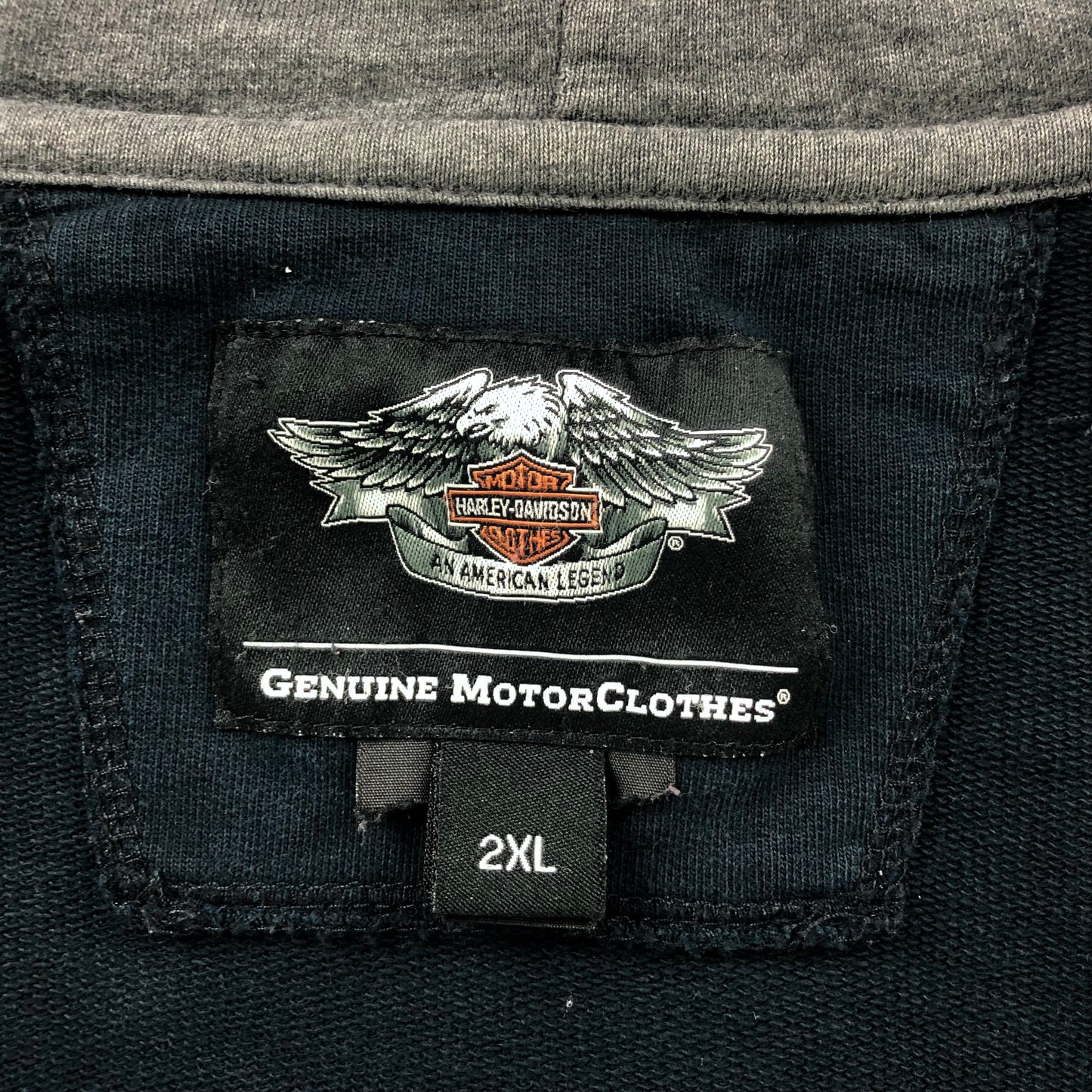 Harley Davidson Motorcycles Embroided Willy G Skull Zip Hoodie Sweatshirt XXL