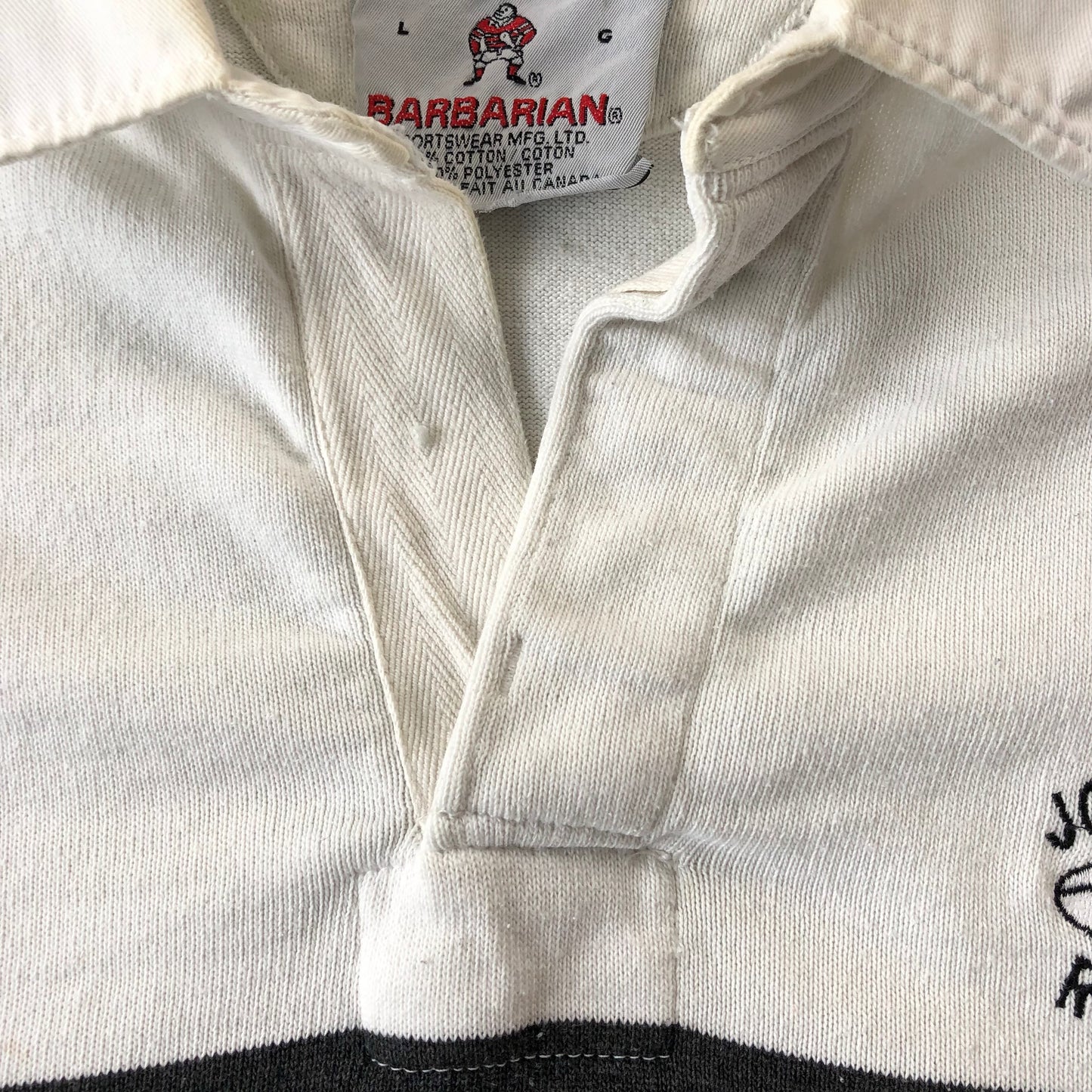 Vintage 90s Barbarian Jordan Rugby Polo Shirt L