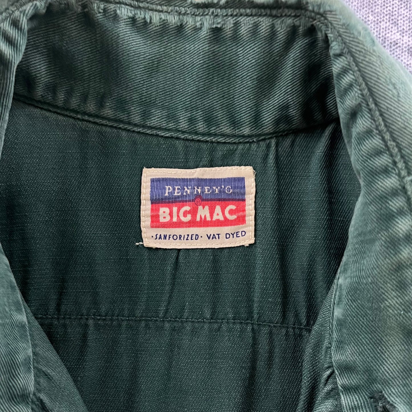 Vintage 50s Pennys Big Mac Button Long Sleeve Shirt M