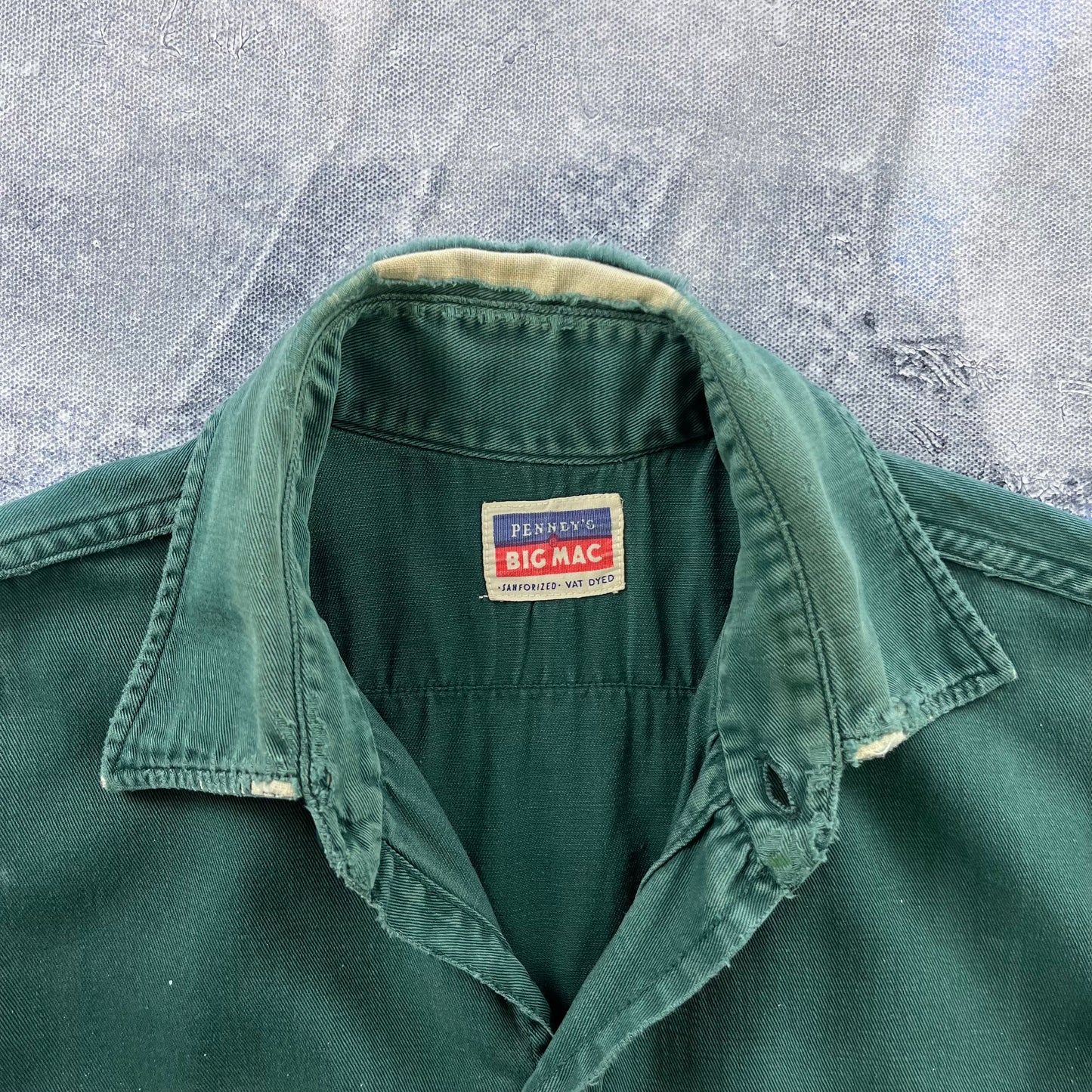 Vintage 50s Pennys Big Mac Button Long Sleeve Shirt M