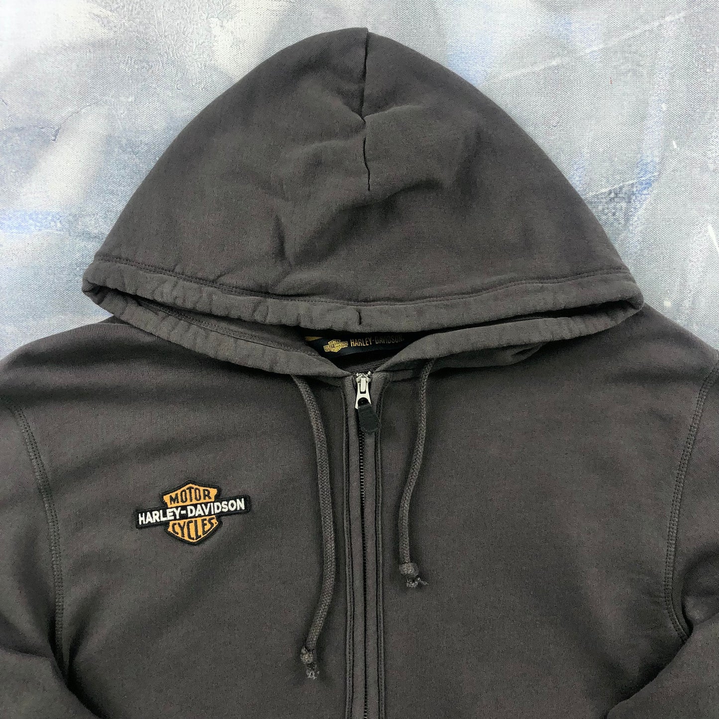 Harley Davidson Motorcycles Racing Milwaukee Zip Hoodie Sweatshirt XXL