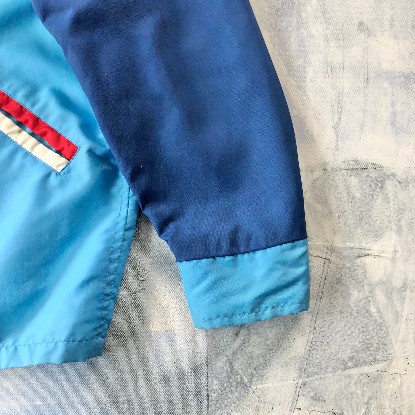 Vintage 70s O.C Fastball Association Playoff Champions Blanket Lined Coach Button Jacket XL
