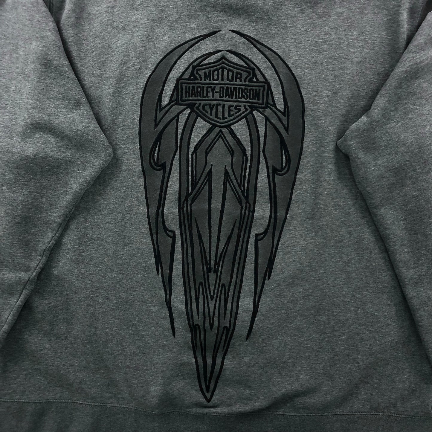 Harley Davidson Motorcycles Embroided Zip Hoodie Sweatshirt XXL