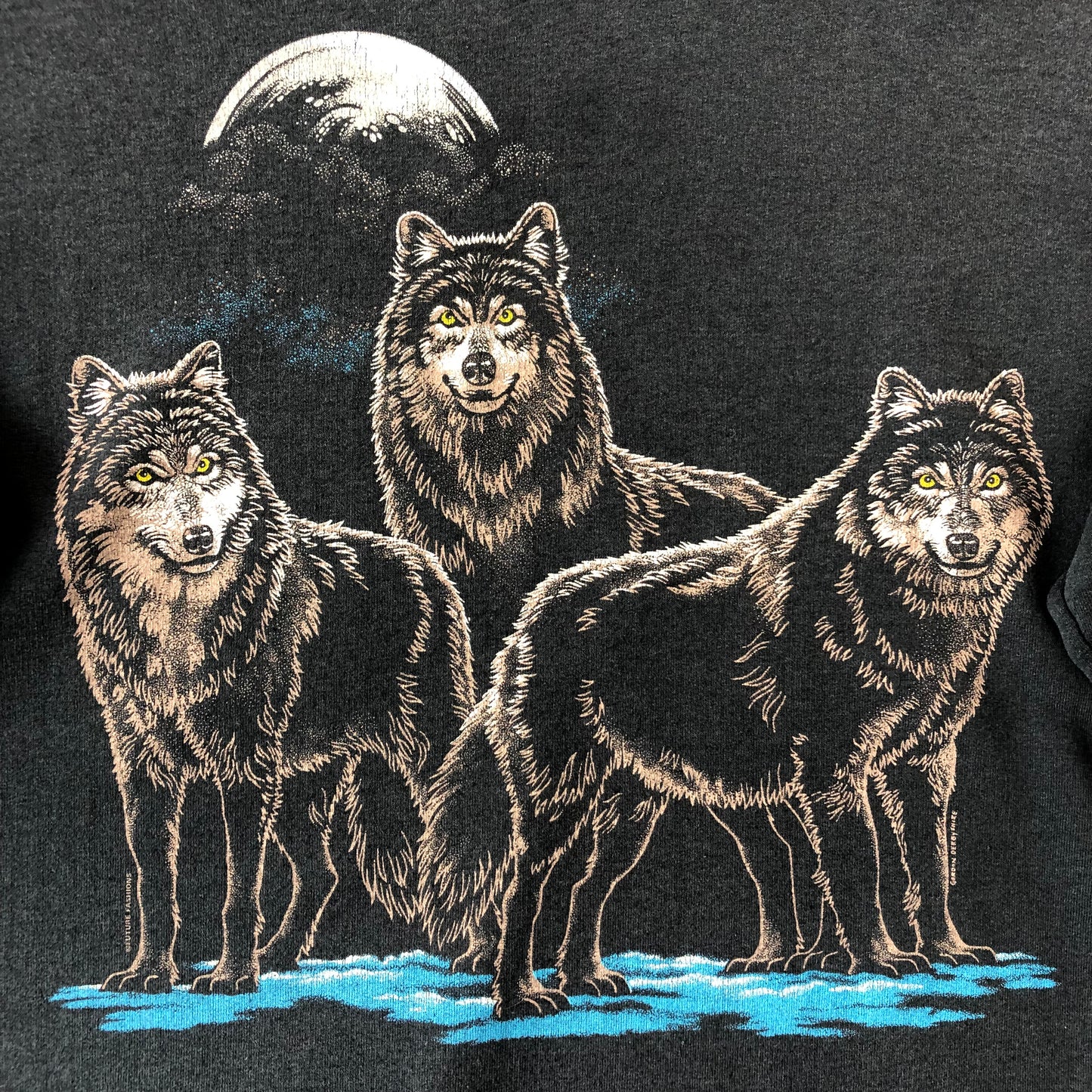 Vintage Wolf Pack Crewneck Sweatshirt L