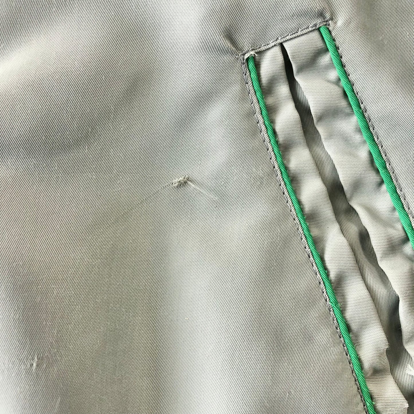 Vintage Brass Rail Broomball Quilted Lined Hooded Bomber Button Jacket L