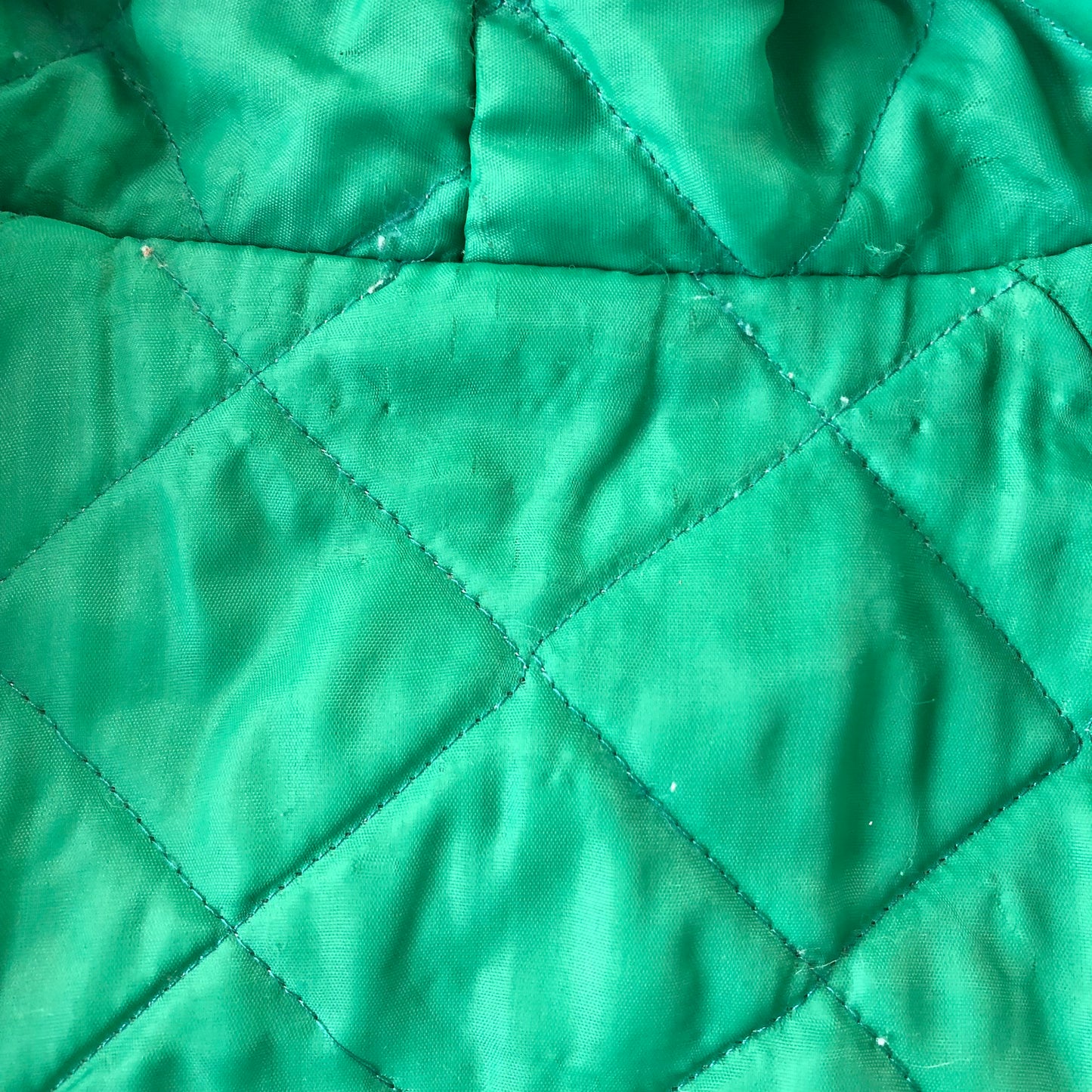 Vintage Brass Rail Broomball Quilted Lined Hooded Bomber Button Jacket L