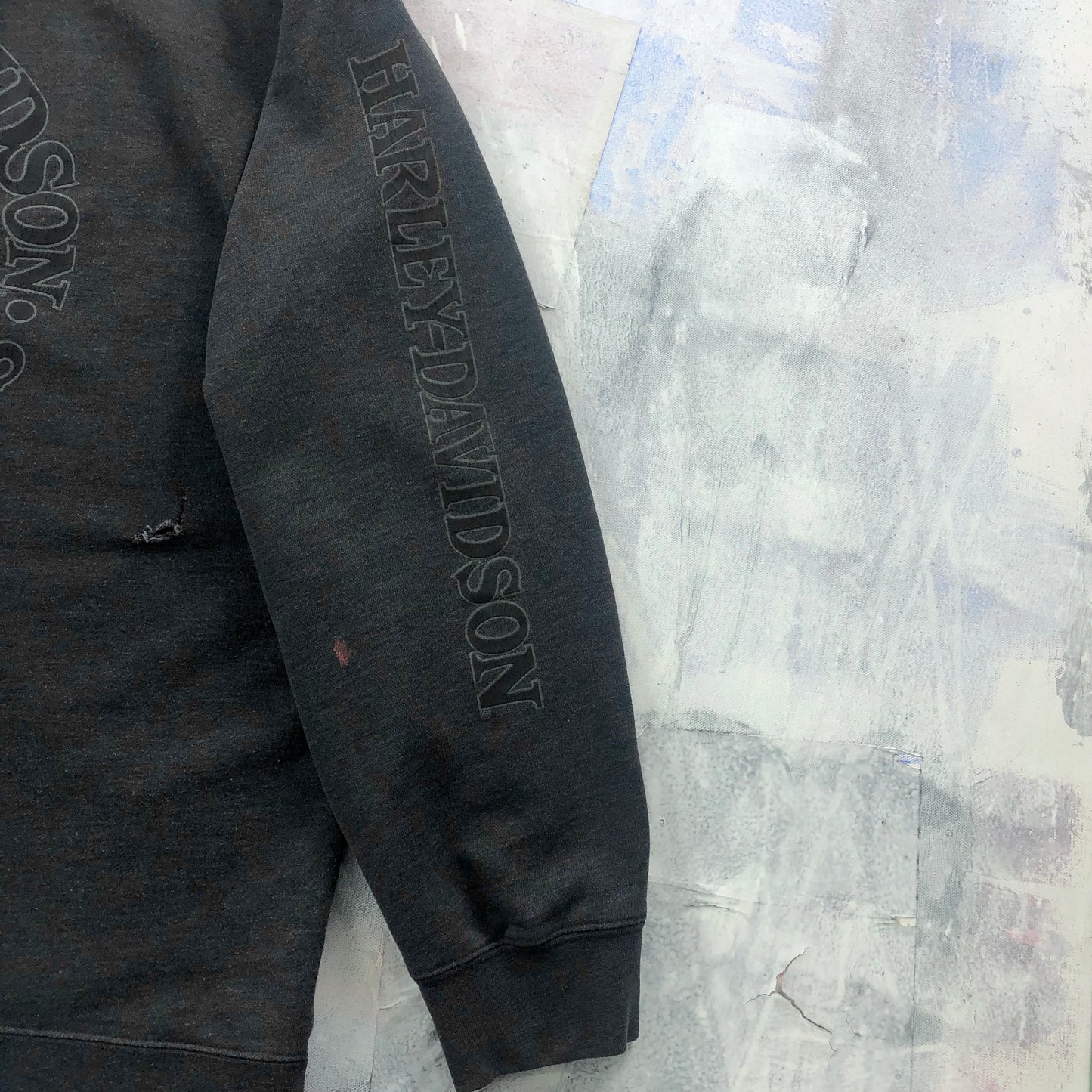 Harley Davidson Motorcycles Embroided Willie G Skull Zip Hoodie Sweatshirt XXL