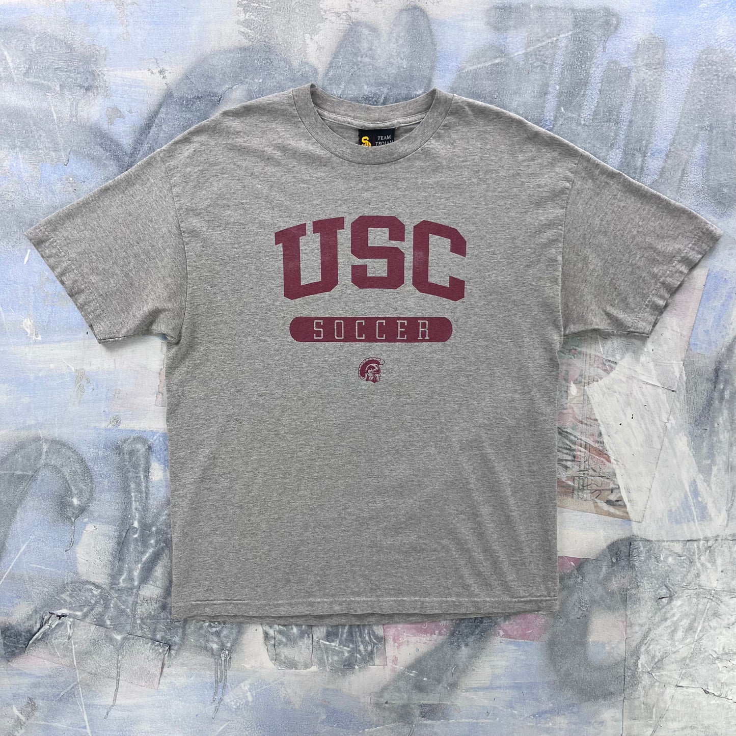 Vintage University Of Southern California Trojans Soccer T Shirt XL
