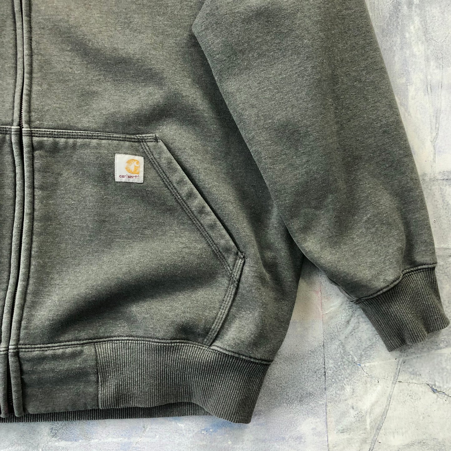 Vintage Carhartt Original Fit Heavyweight Zip Hoodie Sweatshirt XXL