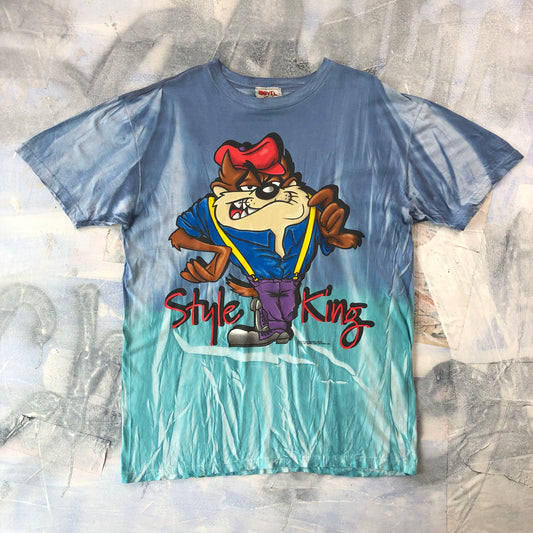 Vintage 90s Tasmanian Devil Taz Style King Novel Teez T Shirt L