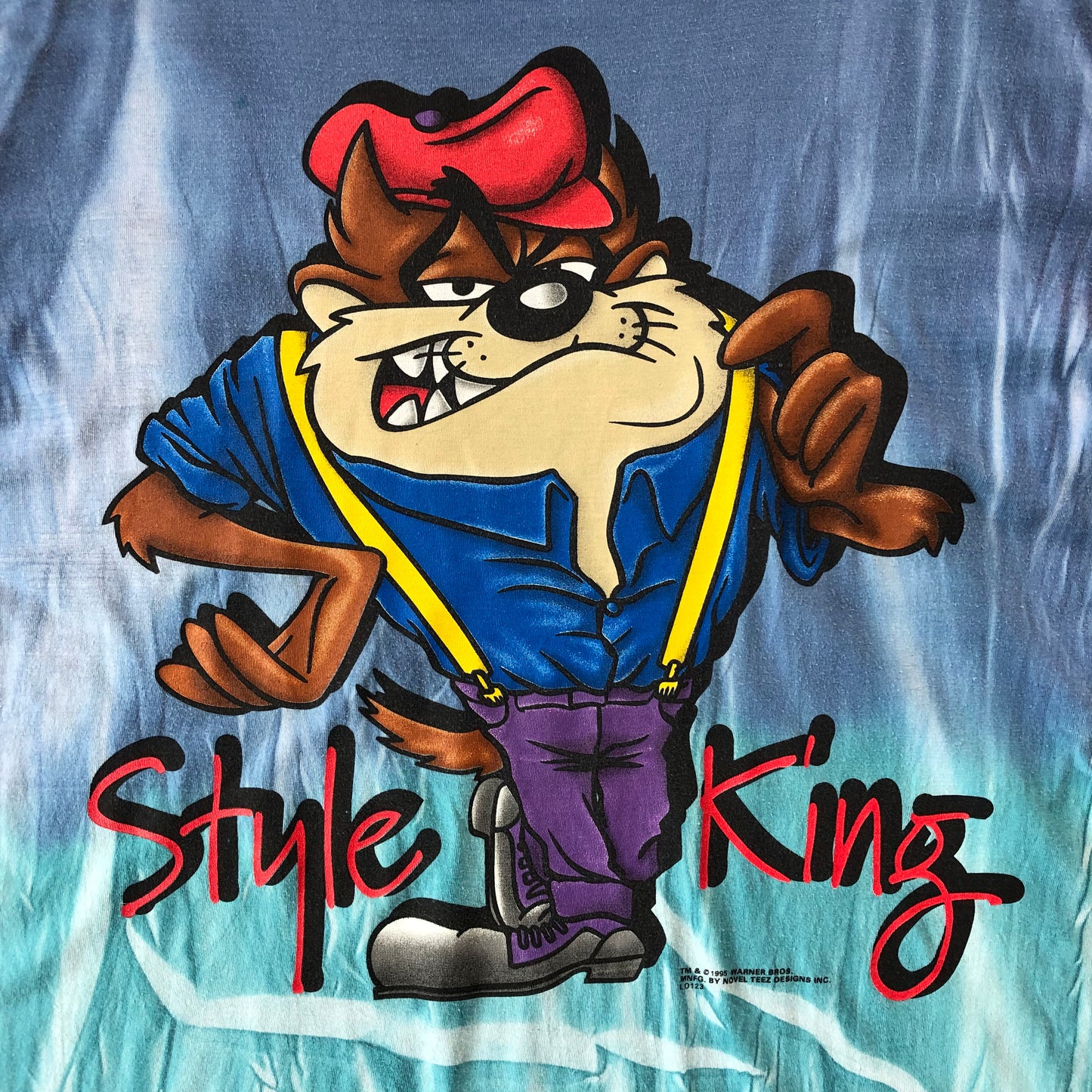 Vintage 90s Tasmanian Devil Taz Style King Novel Teez T Shirt L