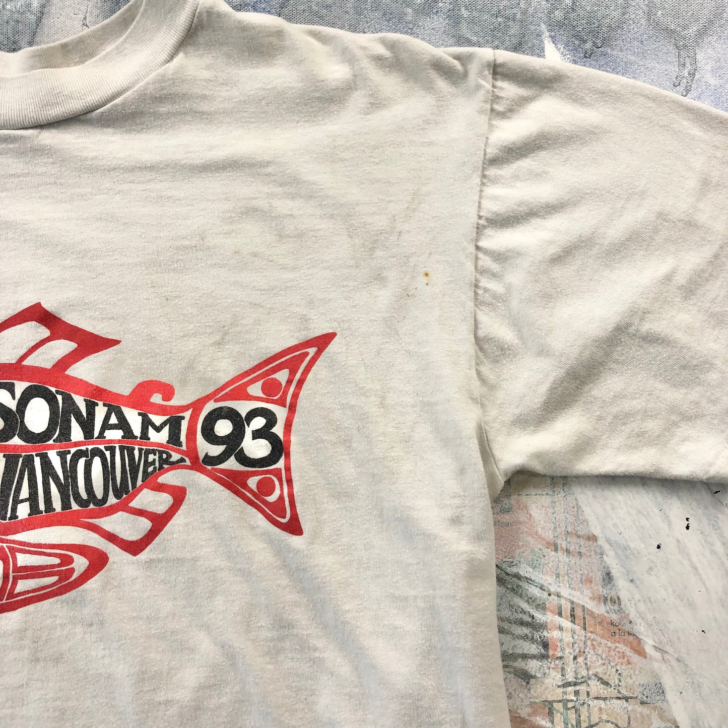 Vintage USA 90s Isonam Vancouver Salmon T Shirt L